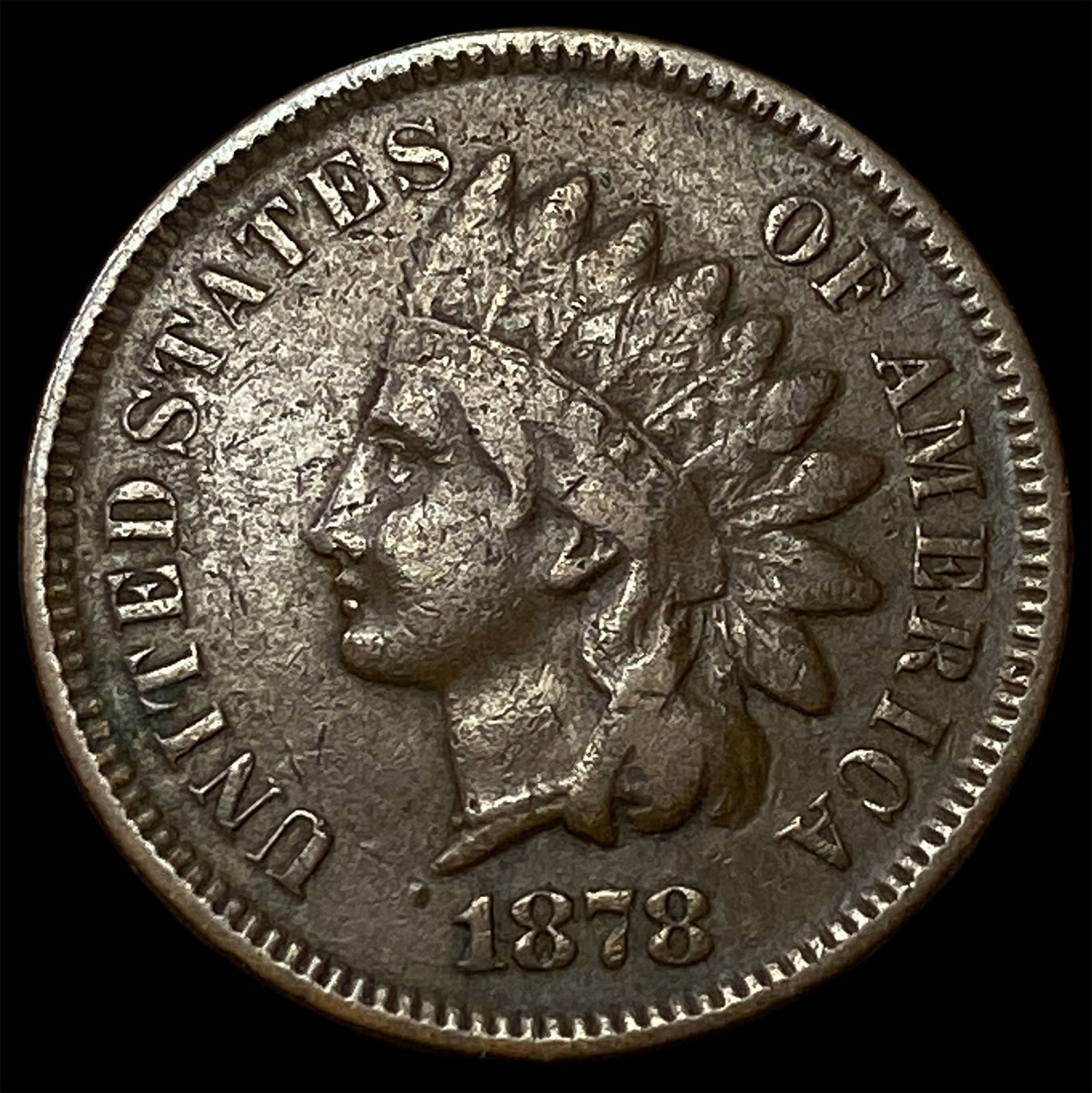 1878 Indian Head Cent NEARLY UNCIRCULATED: 1878 Indian Head Cent NEARLY UNCIRCULATED