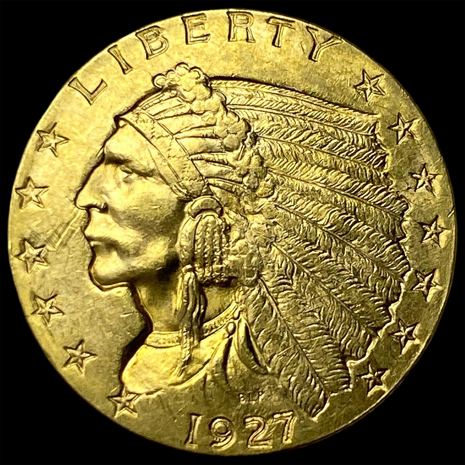 1927 Indian Head Gold $2.5 Quarter Eagle UNCIRCULATED (1 of 2)