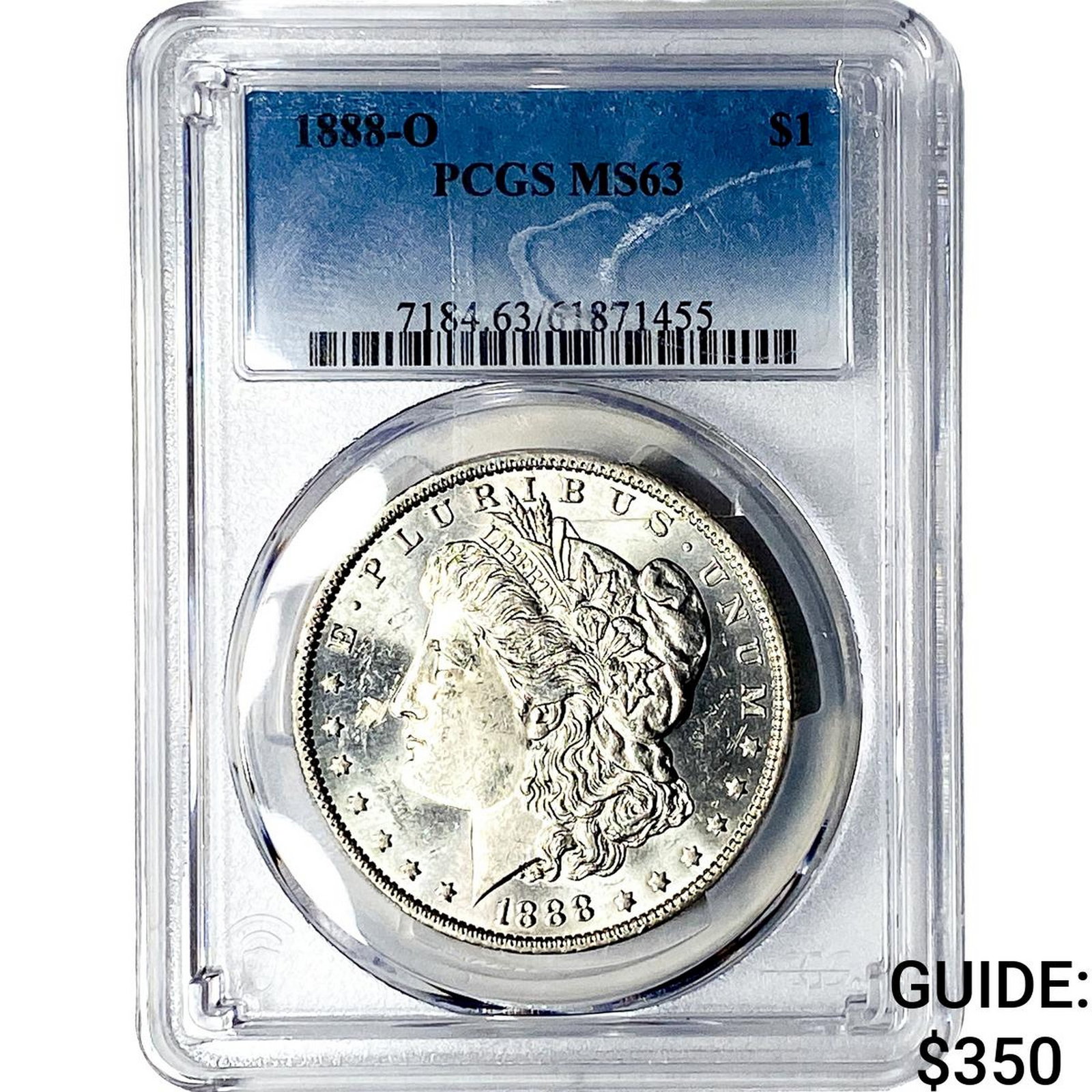 1888-O Morgan Silver Dollar PCGS MS63: 1888-O Morgan Silver Dollar PCGS MS63