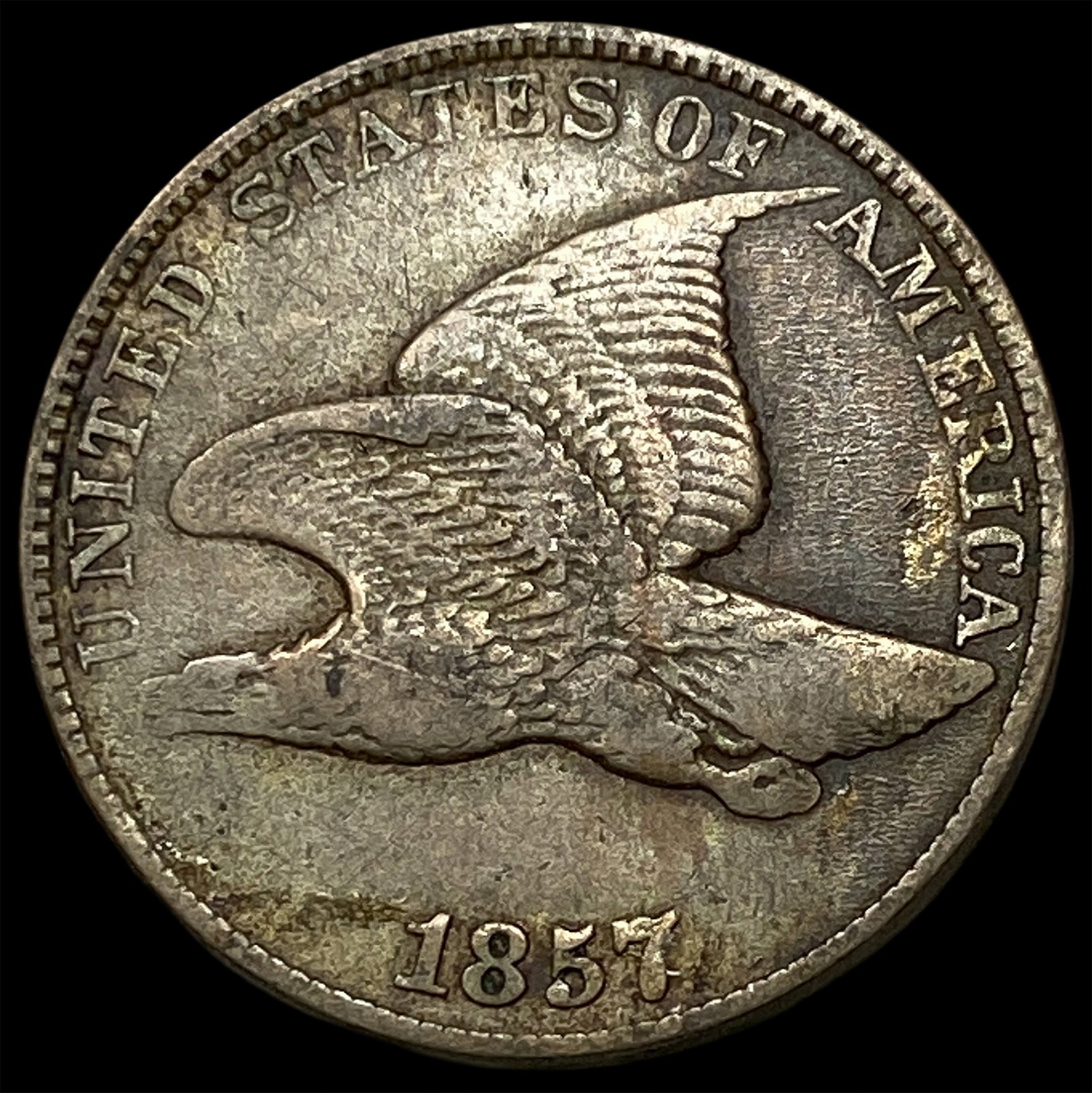 1857 Flying Eagle Cent ABOUT UNCIRCULATED: 1857 Flying Eagle Cent ABOUT UNCIRCULATED