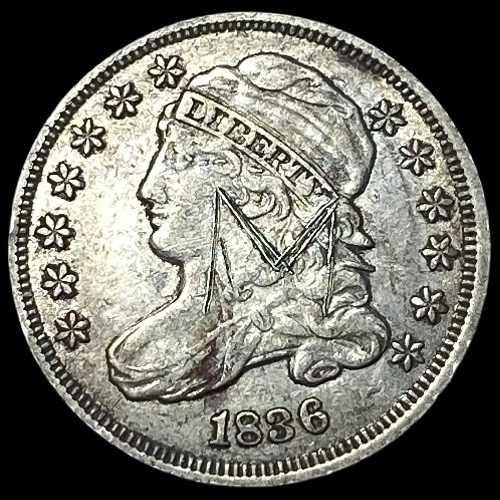 1836 Silver Capped Bust Dime HIGH GRADE: 1836 Silver Capped Bust Dime HIGH GRADE