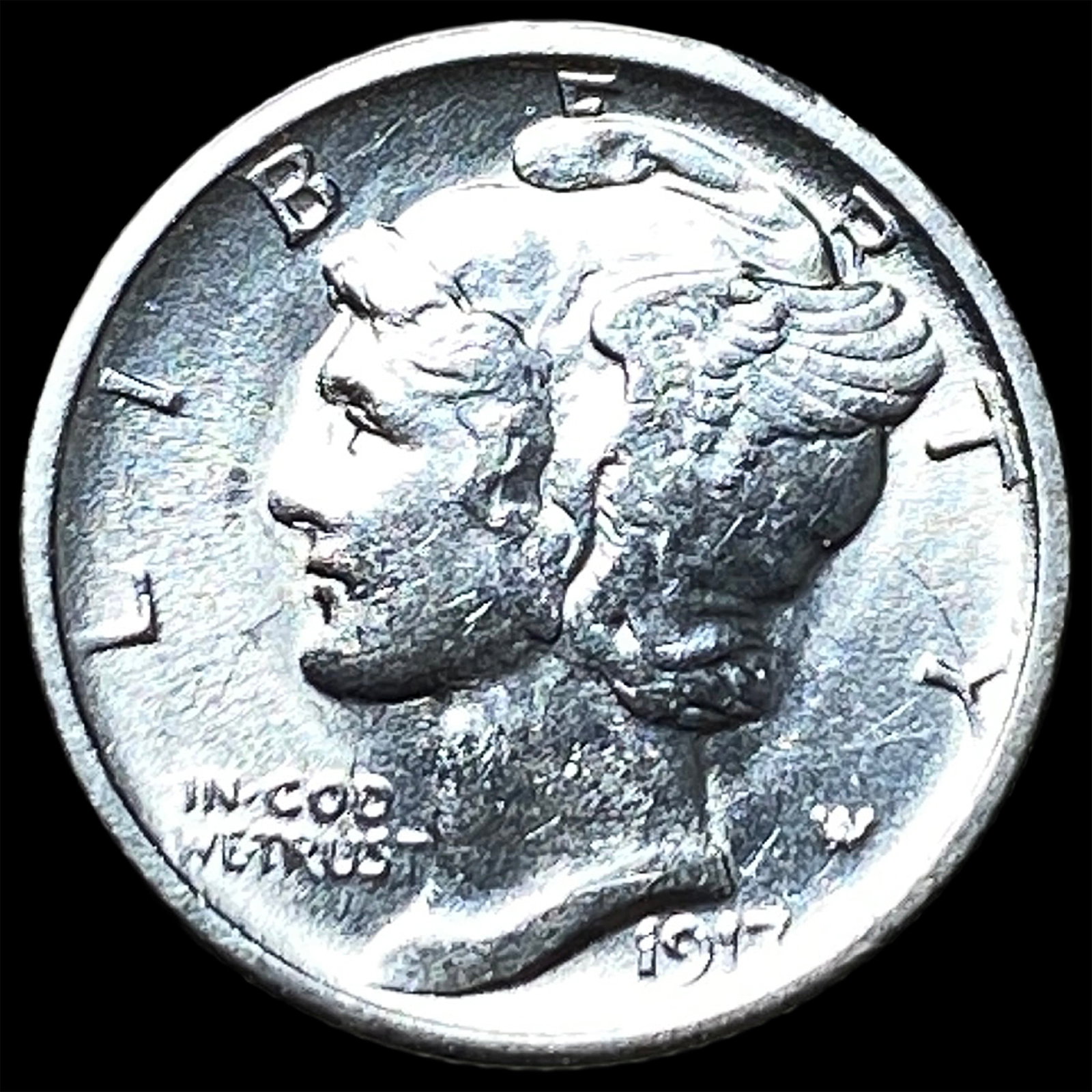 1917-S Silver Mercury Dime UNCIRCULATED (1 of 2)