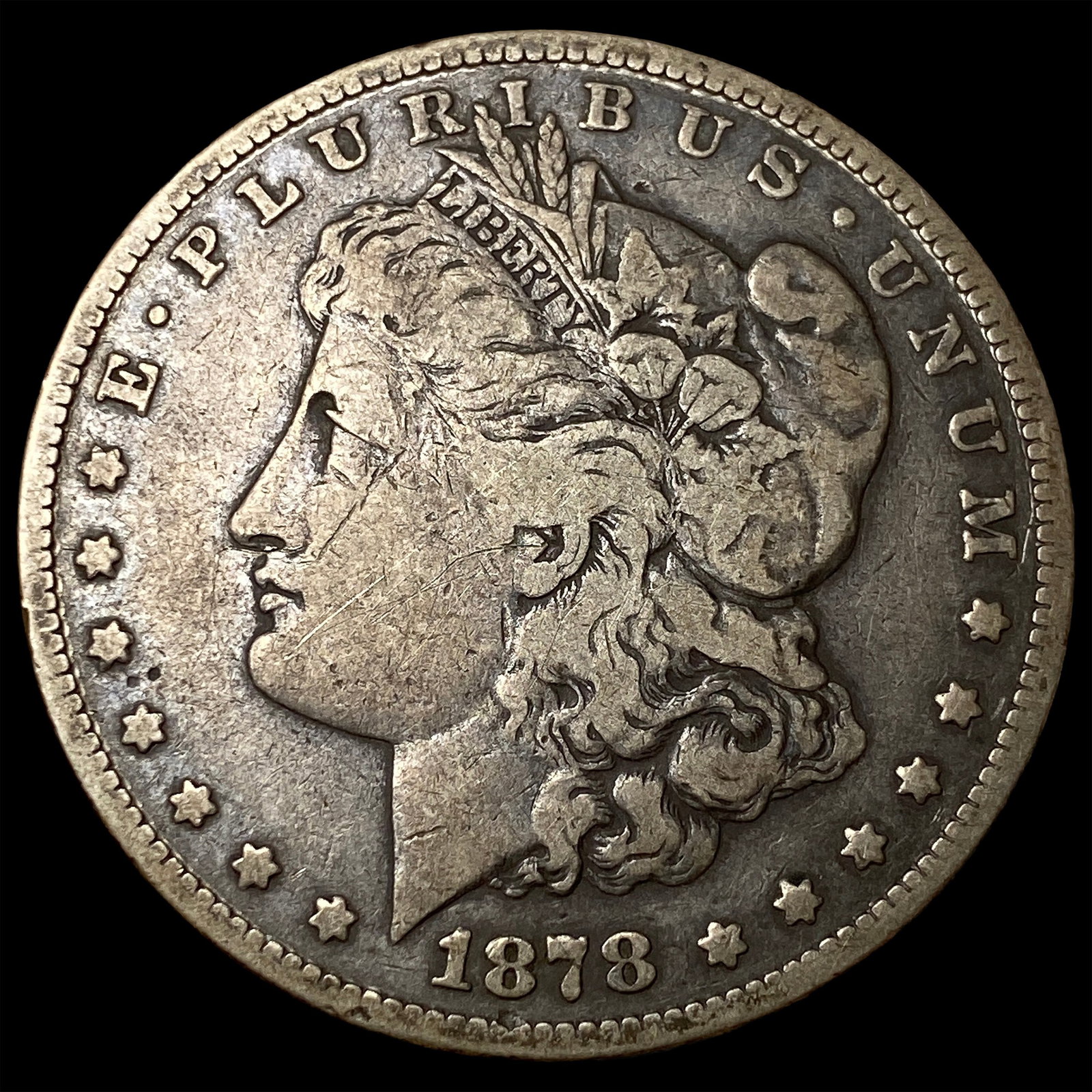 1878-S Silver Morgan Dollar NEARLY UNCIRCULATED: 1878-S Silver Morgan Dollar NEARLY UNCIRCULATED