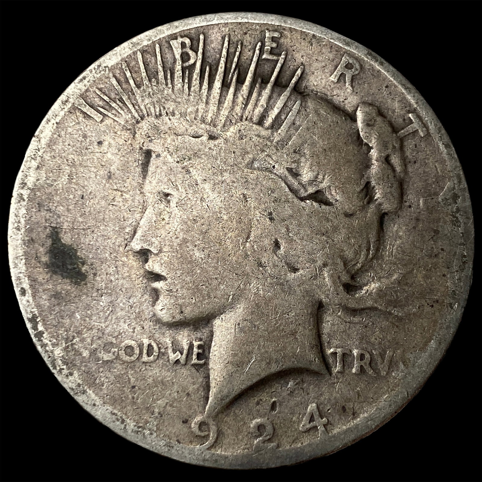 1924-S Peace Silver Dollar HIGH GRADE (1 of 2)