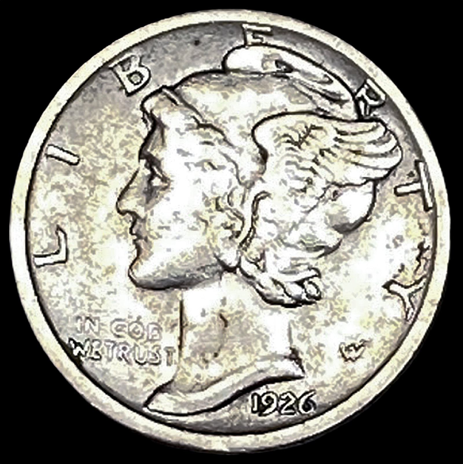 1926-S Silver Mercury Dime NEARLY UNCIRCULATED: 1926-S Silver Mercury Dime NEARLY UNCIRCULATED