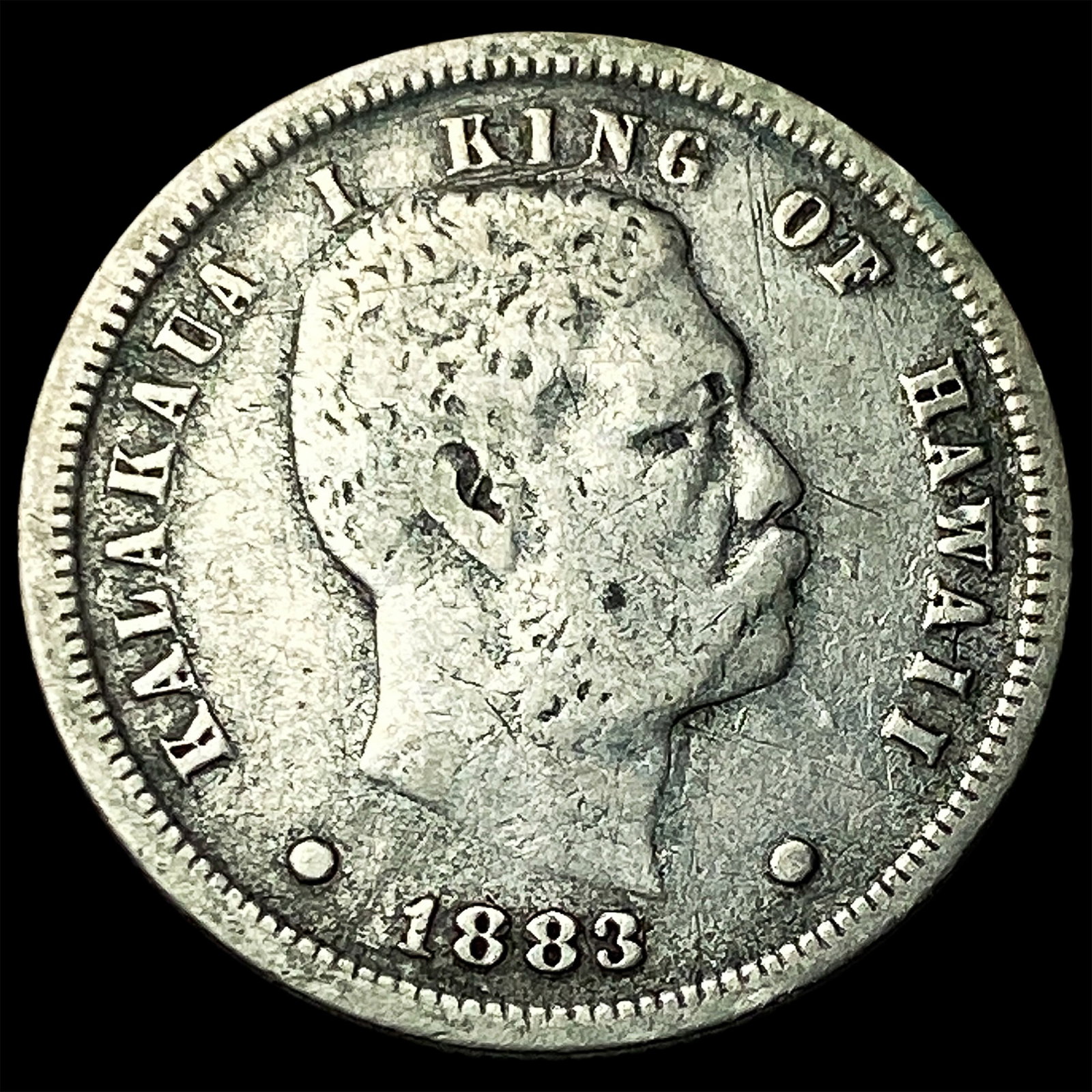 1883 Hawaii Silver Dime LIGHTLY CIRCULATED (1 of 2)