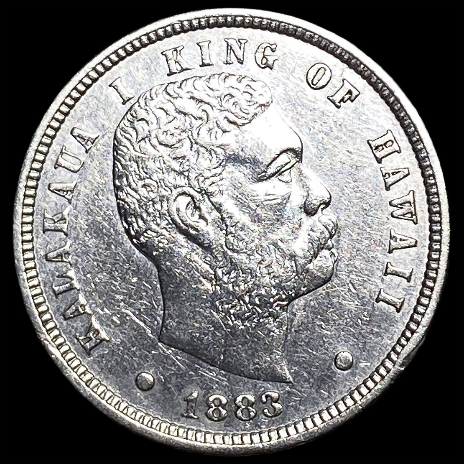 1883 Hawaii Silver Dime CLOSELY UNCIRCULATED: 1883 Hawaii Silver Dime CLOSELY UNCIRCULATED