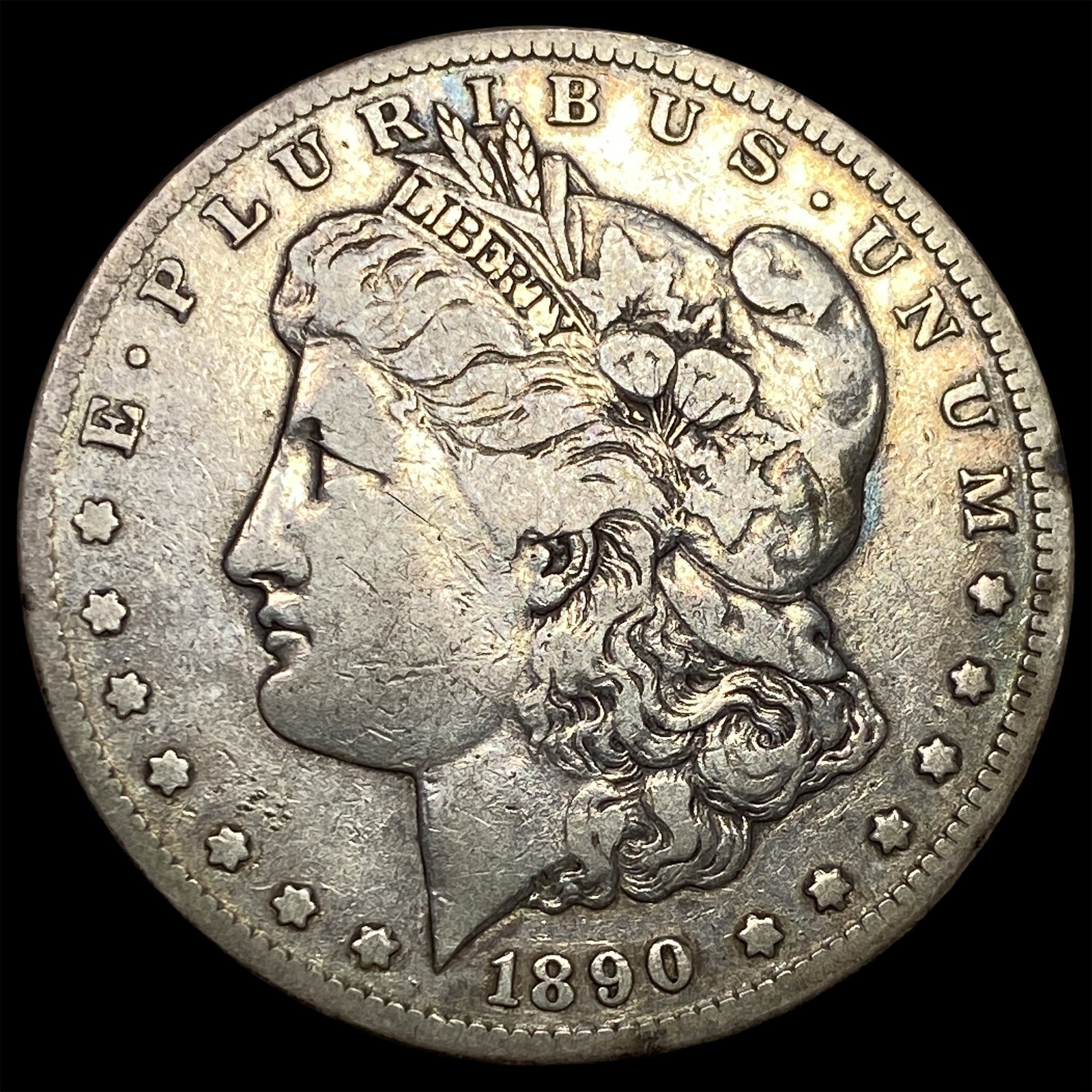 1890-CC Silver Morgan Dollar LIGHTLY CIRCULATED: 1890-CC Silver Morgan Dollar LIGHTLY CIRCULATED