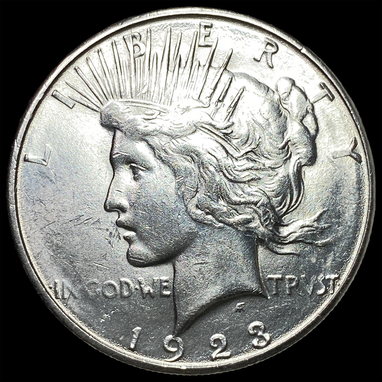 1923-S Silver Peace Dollar CHOICE BU: 1923-S Silver Peace Dollar CHOICE BU