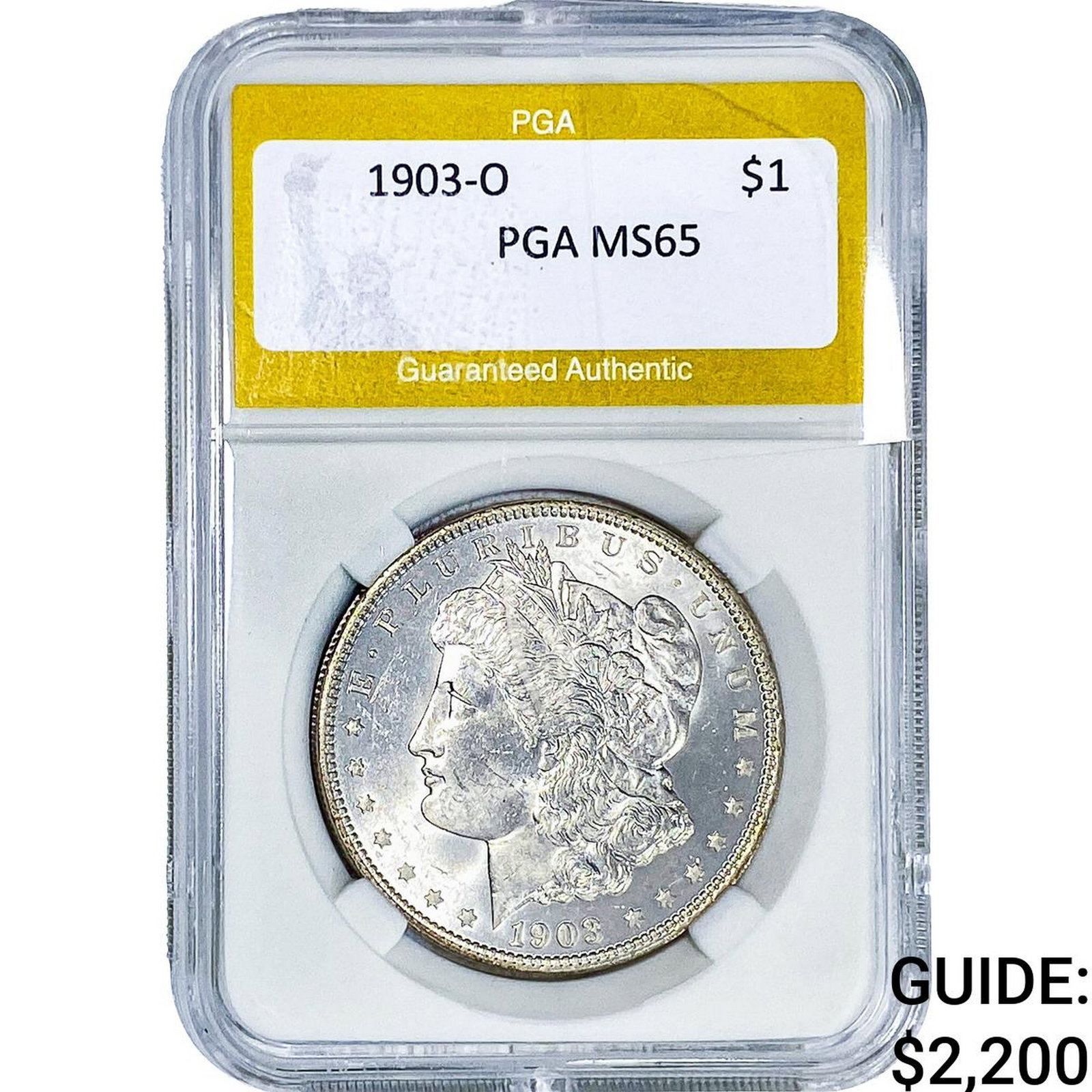 1903 Morgan Silver Dollar PGA MS65: 1903 Morgan Silver Dollar PGA MS65