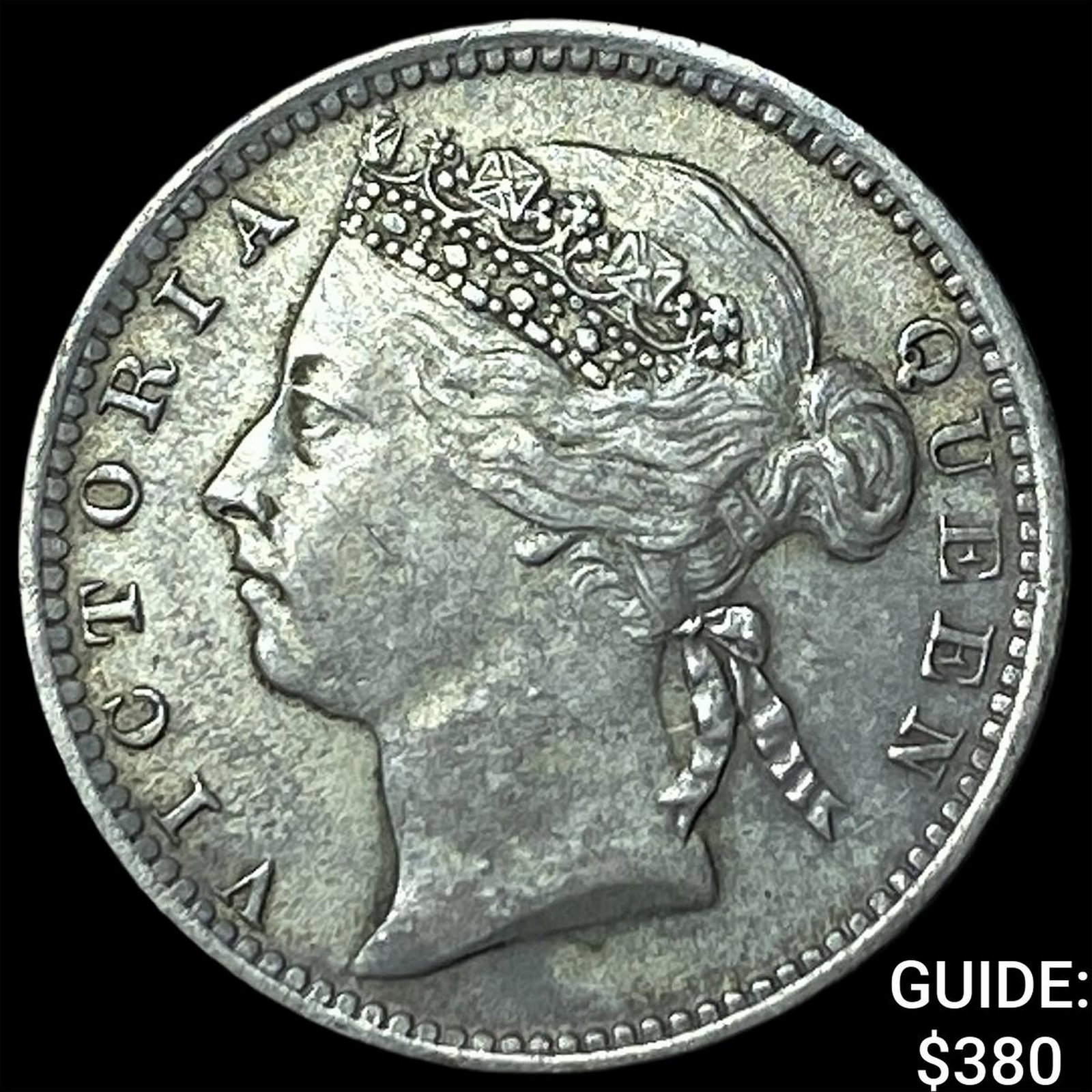 1900 Straits Settlements Silver 10 Cents (1 of 2)