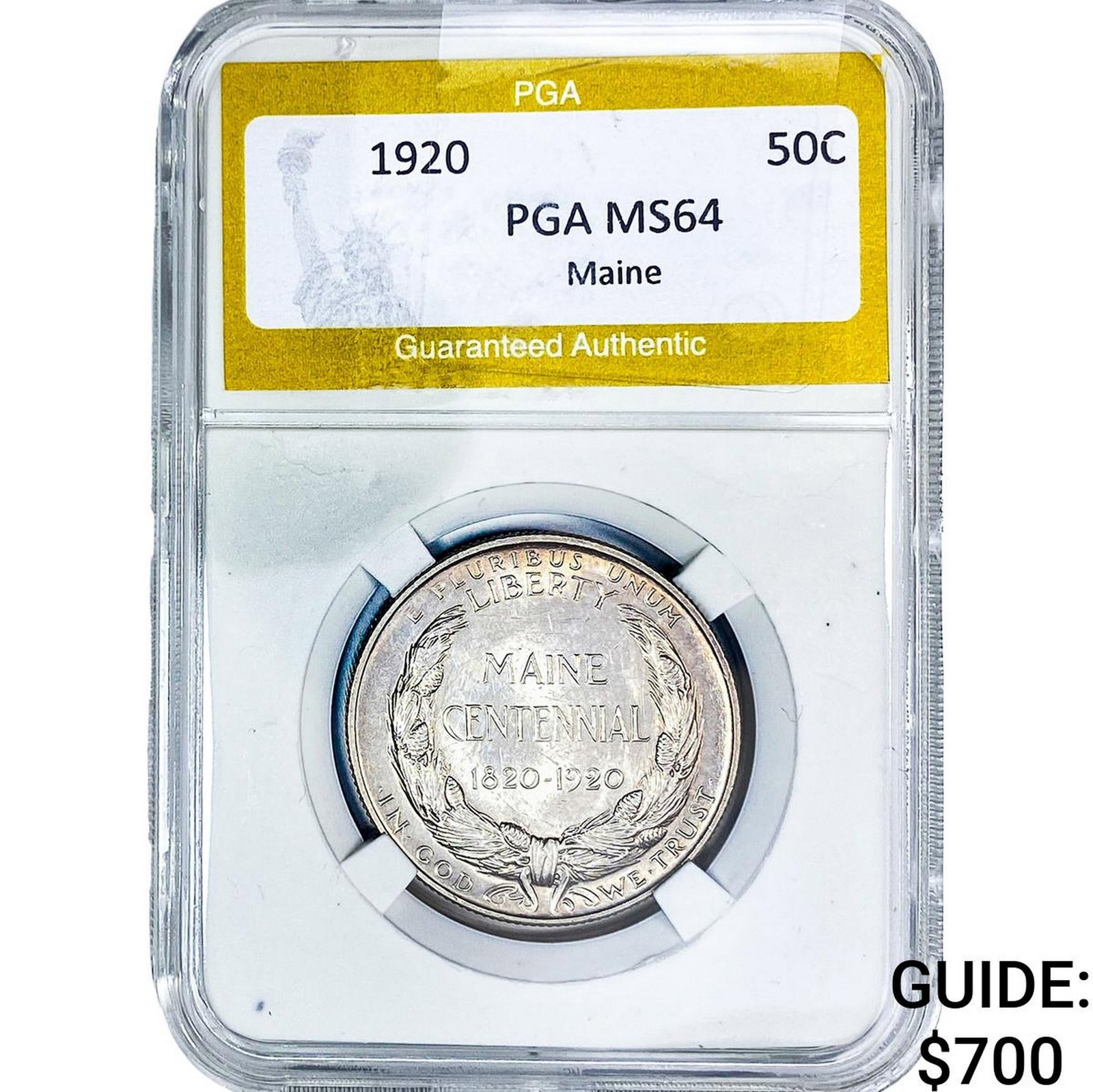 1920 Maine Half Dollar PGA MS64 (1 of 2)