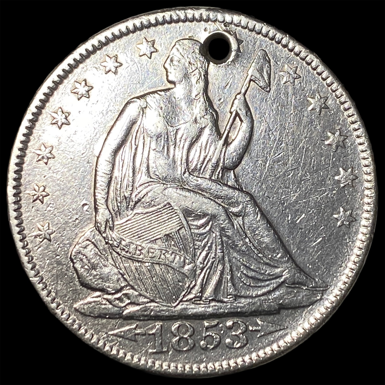 1853 Arrows Seated Liberty Half Dollar HIGH GRADE: 1853 Arrows Seated Liberty Half Dollar HIGH GRADE