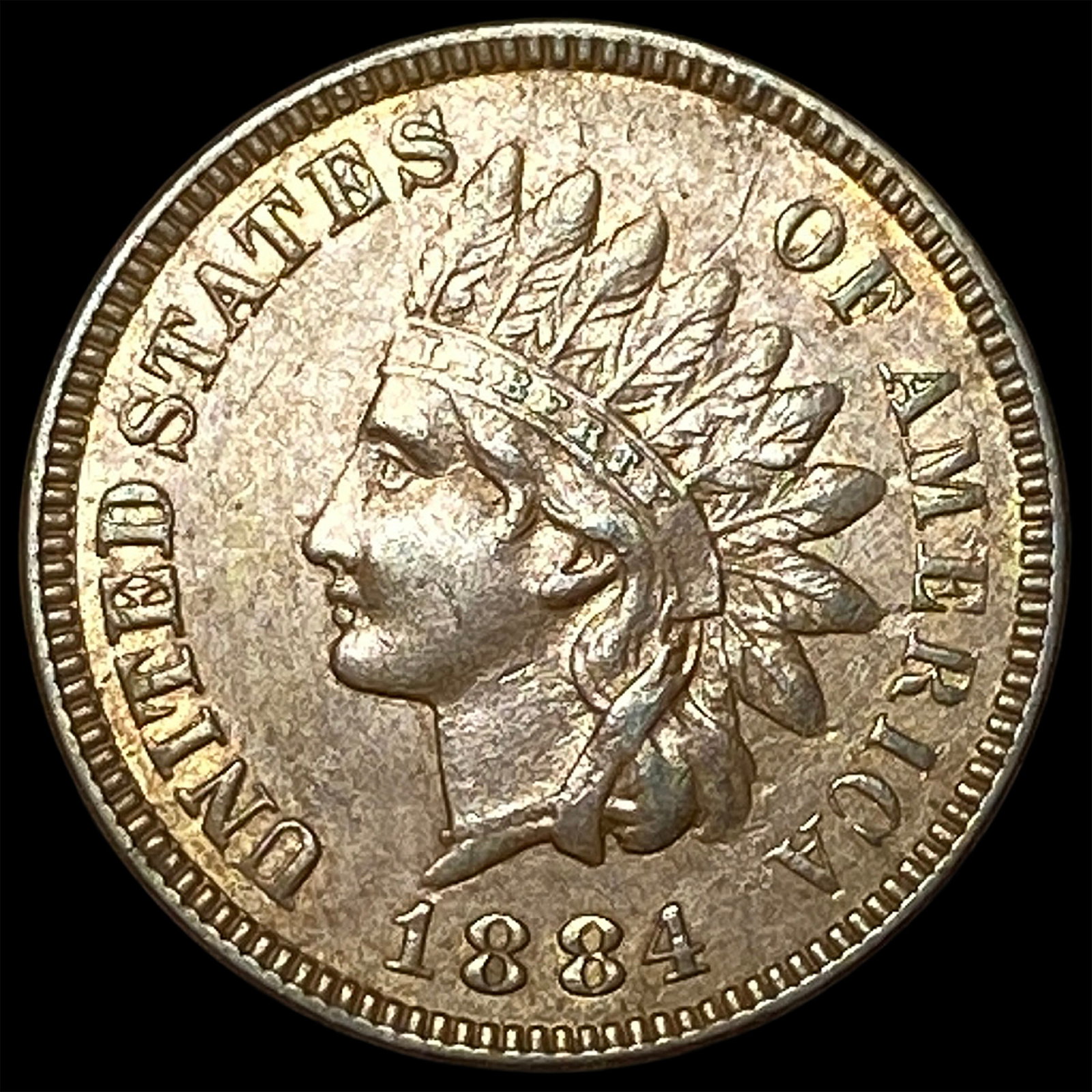 1884 Indian Head Cent CLOSELY UNCIRCULATED: 1884 Indian Head Cent CLOSELY UNCIRCULATED
