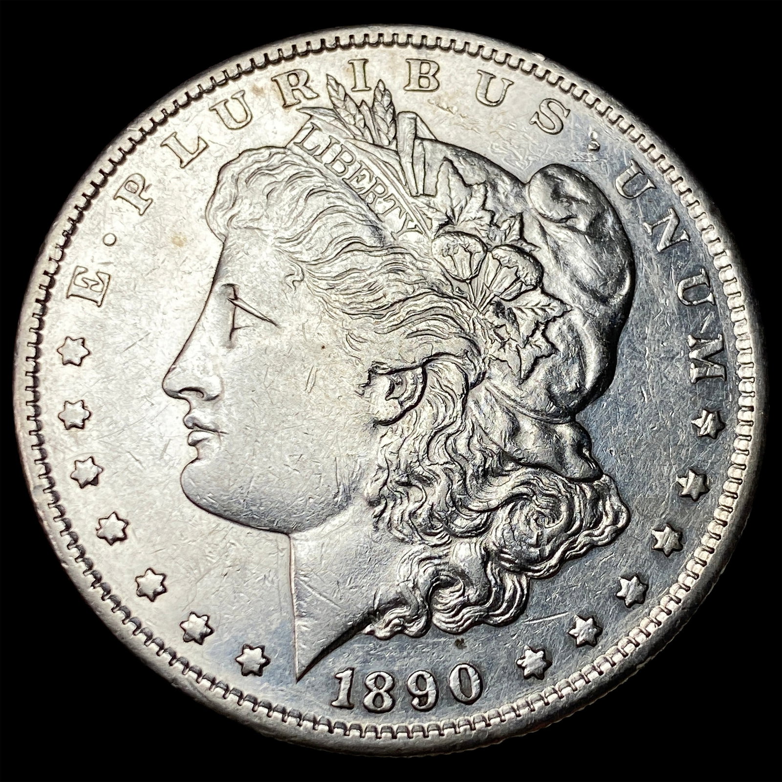 1890-S Silver Morgan Dollar CLOSELY UNCIRCULATED: 1890-S Silver Morgan Dollar CLOSELY UNCIRCULATED