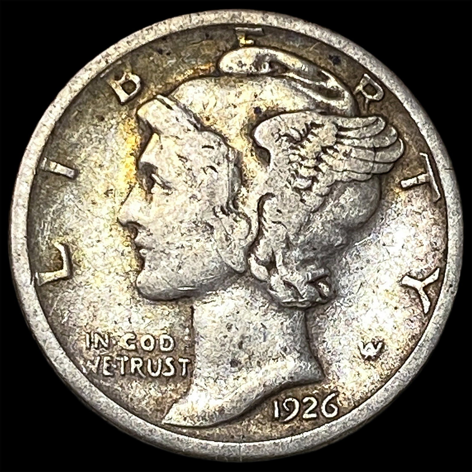 1926-S Silver Mercury Dime NEARLY UNCIRCULATED: 1926-S Silver Mercury Dime NEARLY UNCIRCULATED