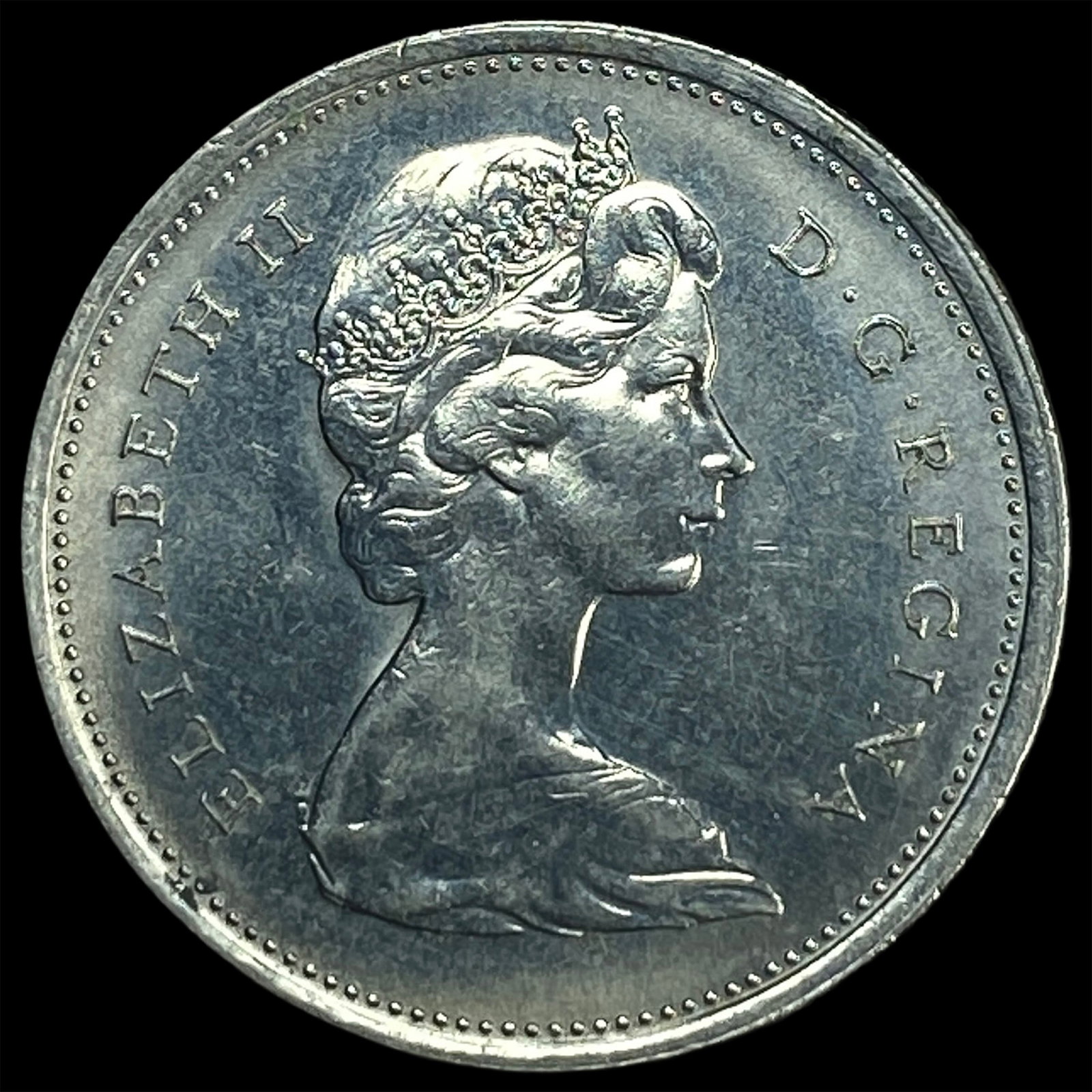 1969 Canada Nickel 25 Cents: 1969 Canada Nickel 25 Cents