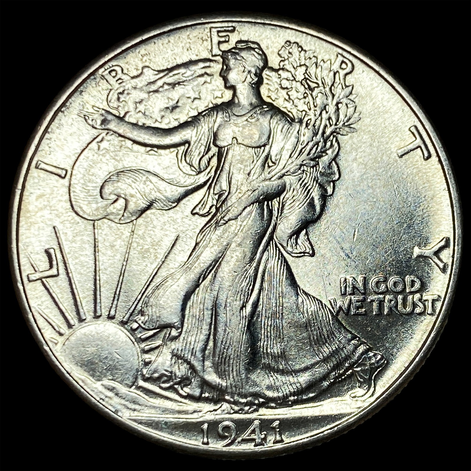 1941 Silver Walking Liberty Half Dollar CHOICE BU: 1941 Silver Walking Liberty Half Dollar CHOICE BU
