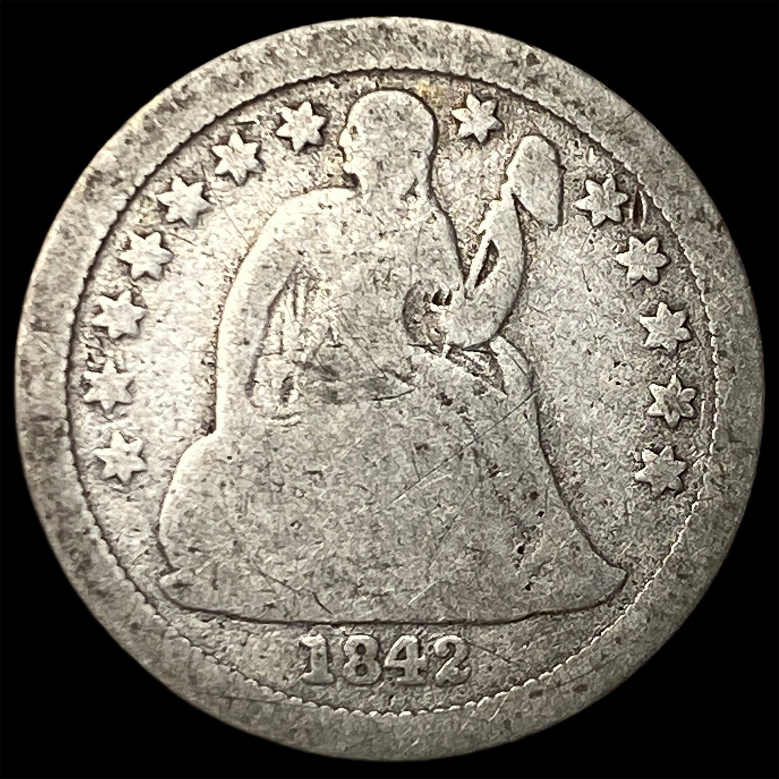 1842-O Silver Seated Liberty Dime SUPERB GEM BU: 1842-O Silver Seated Liberty Dime SUPERB GEM BU