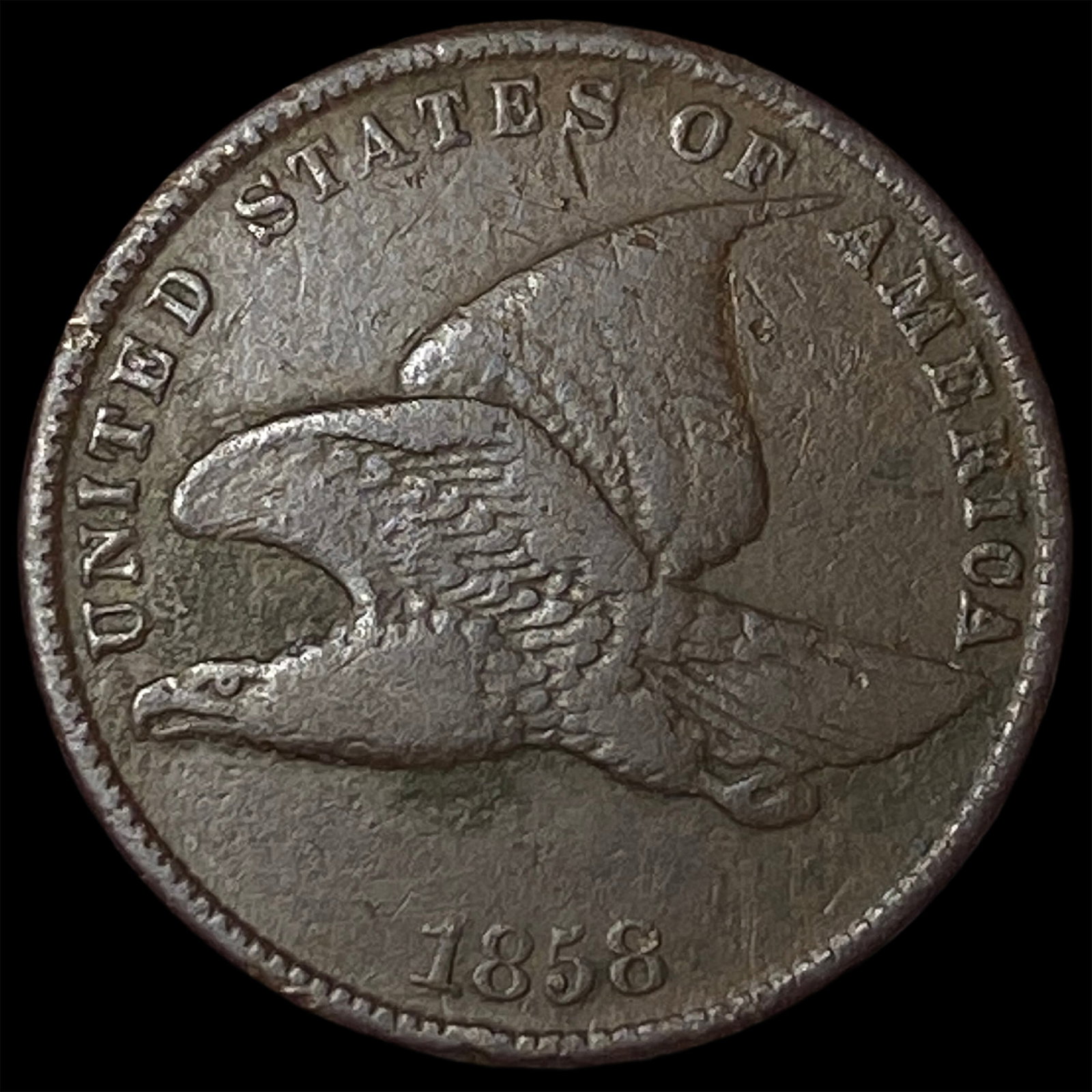 1858 Flying Eagle Cent LIGHTLY CIRCULATED: 1858 Flying Eagle Cent LIGHTLY CIRCULATED