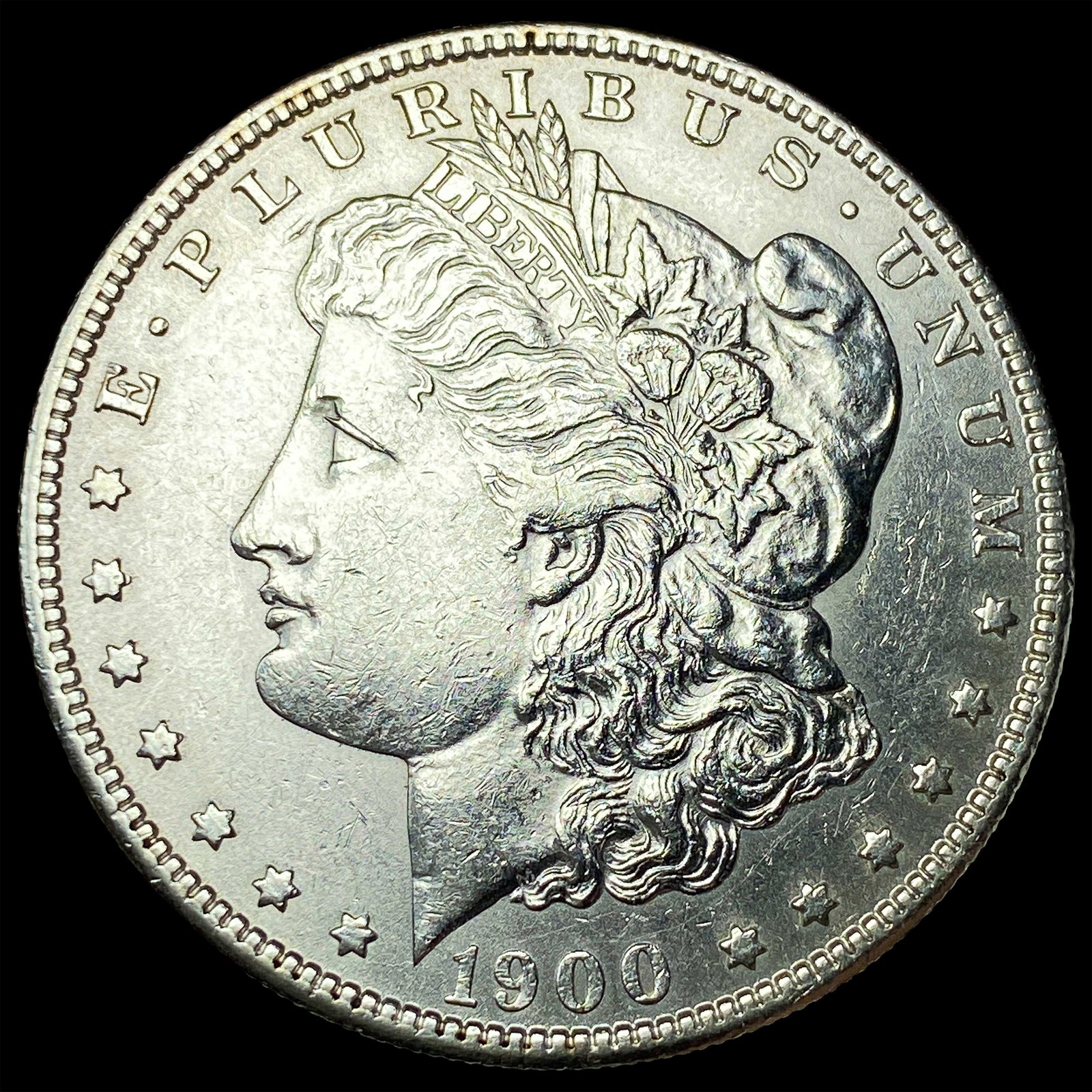 1900-S Silver Morgan Dollar CHOICE AU: 1900-S Silver Morgan Dollar CHOICE AU