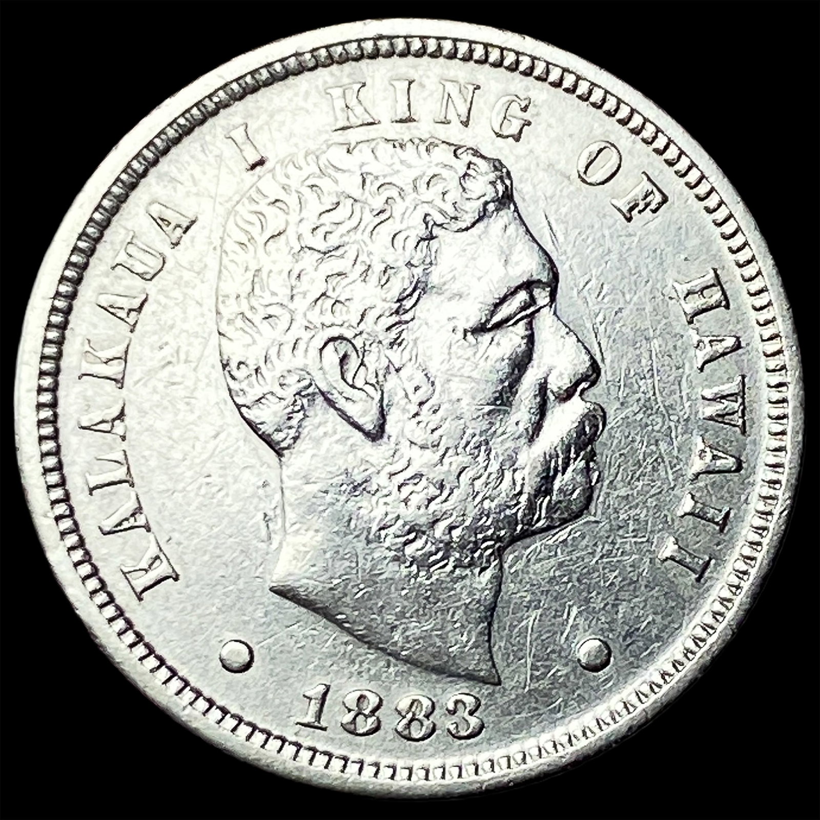 1883 Hawaii Silver Dime CLOSELY UNCIRCULATED: 1883 Hawaii Silver Dime CLOSELY UNCIRCULATED