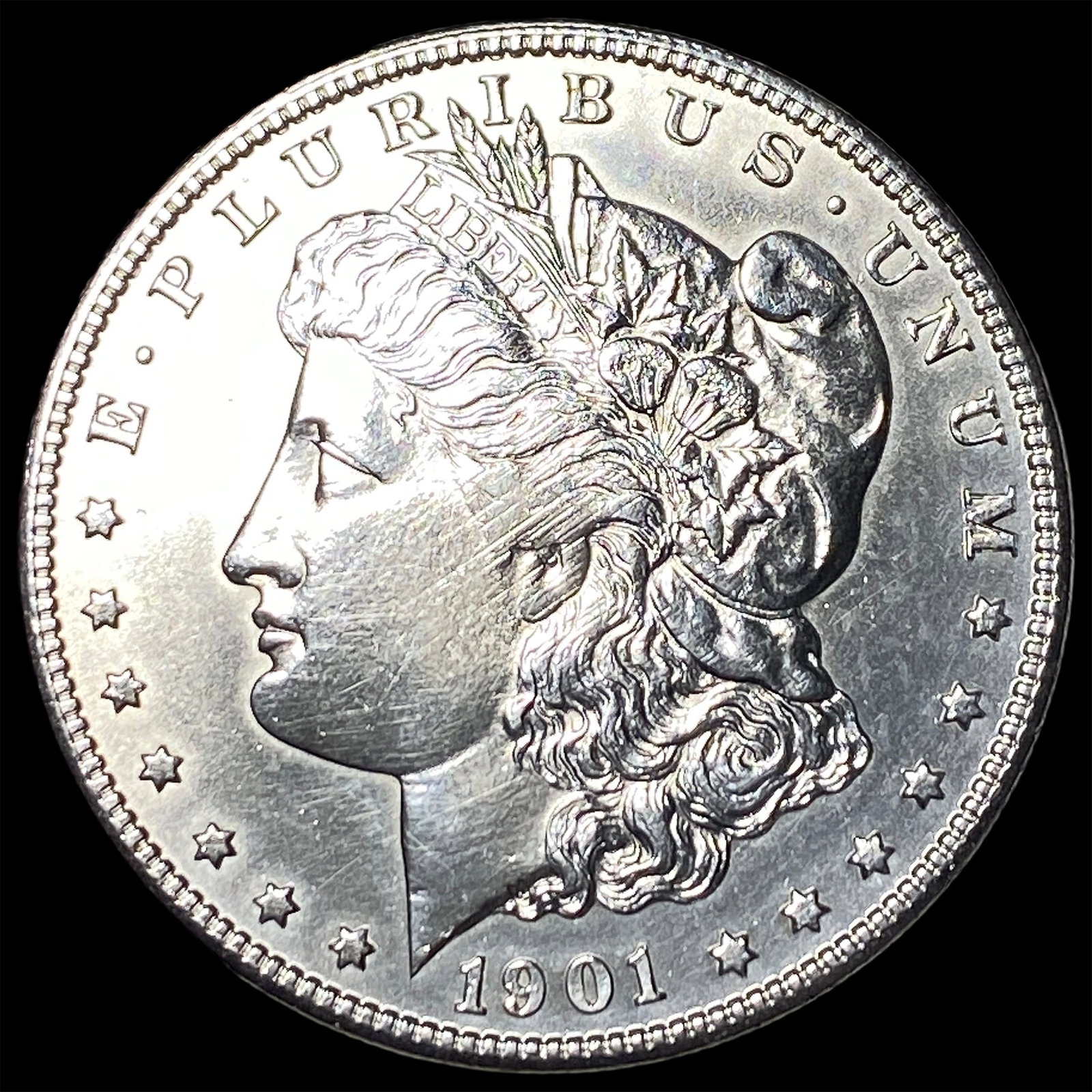 1901-S Silver Morgan Dollar CHOICE AU: 1901-S Silver Morgan Dollar CHOICE AU
