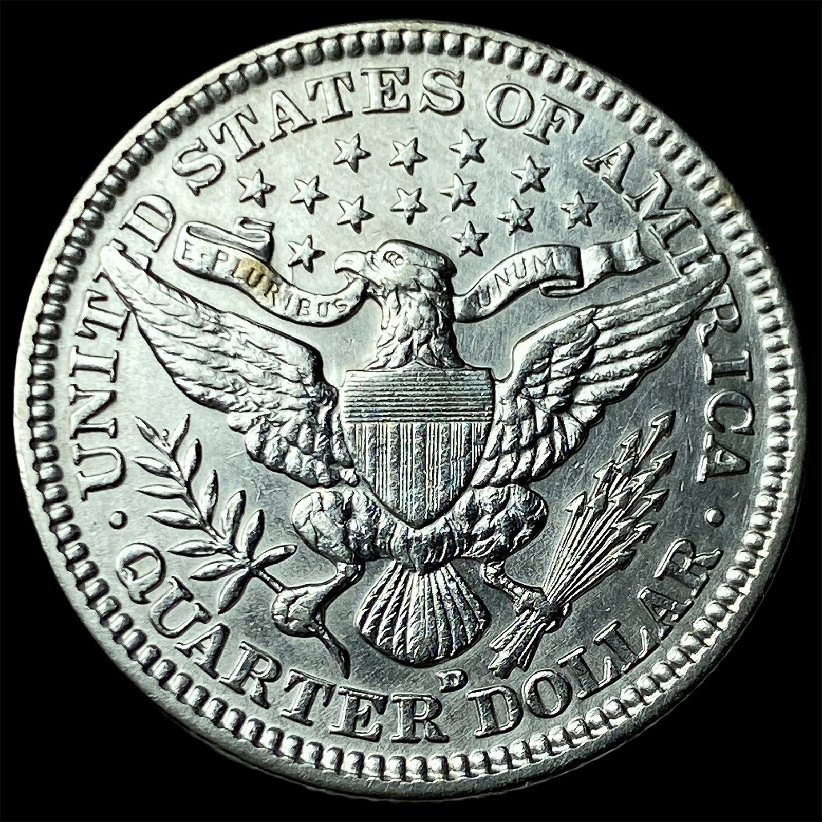 1908-D Barber Silver Quarter UNCIRCULATED - 2