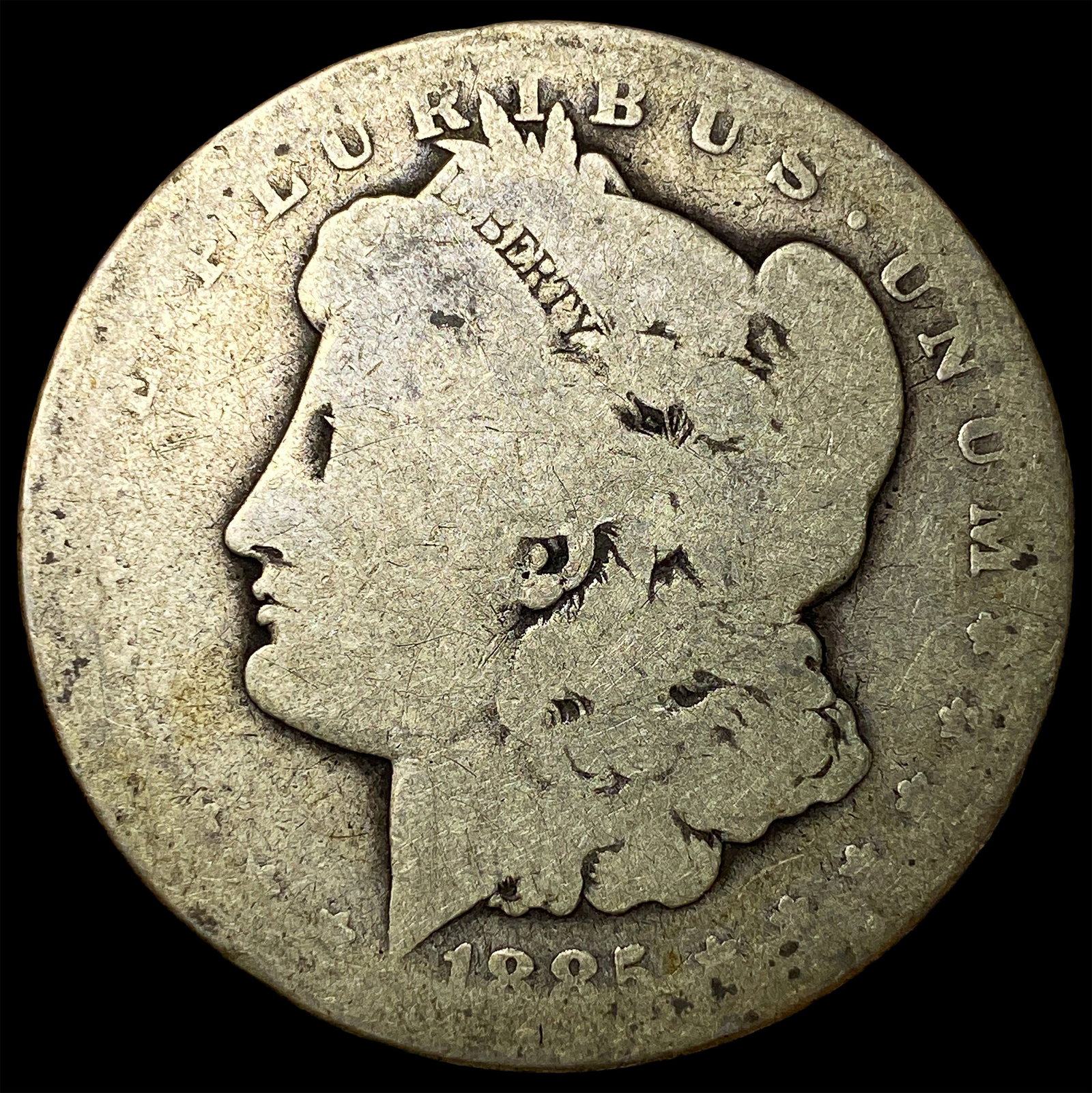 1885-CC Silver Morgan Dollar NICELY CIRCULATED: 1885-CC Silver Morgan Dollar NICELY CIRCULATED