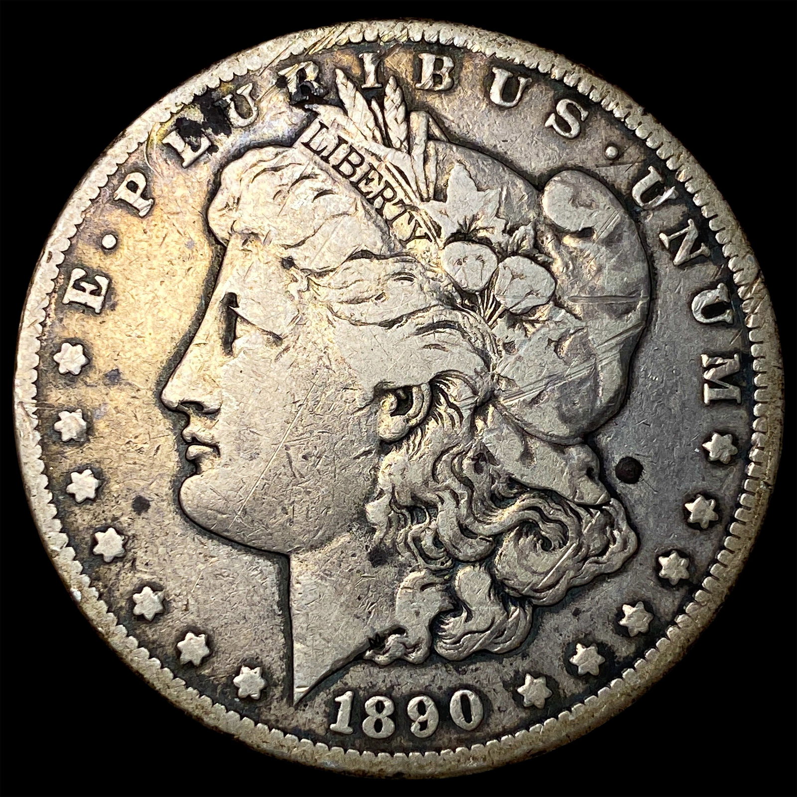 1890-CC Silver Morgan Dollar LIGHTLY CIRCULATED: 1890-CC Silver Morgan Dollar LIGHTLY CIRCULATED
