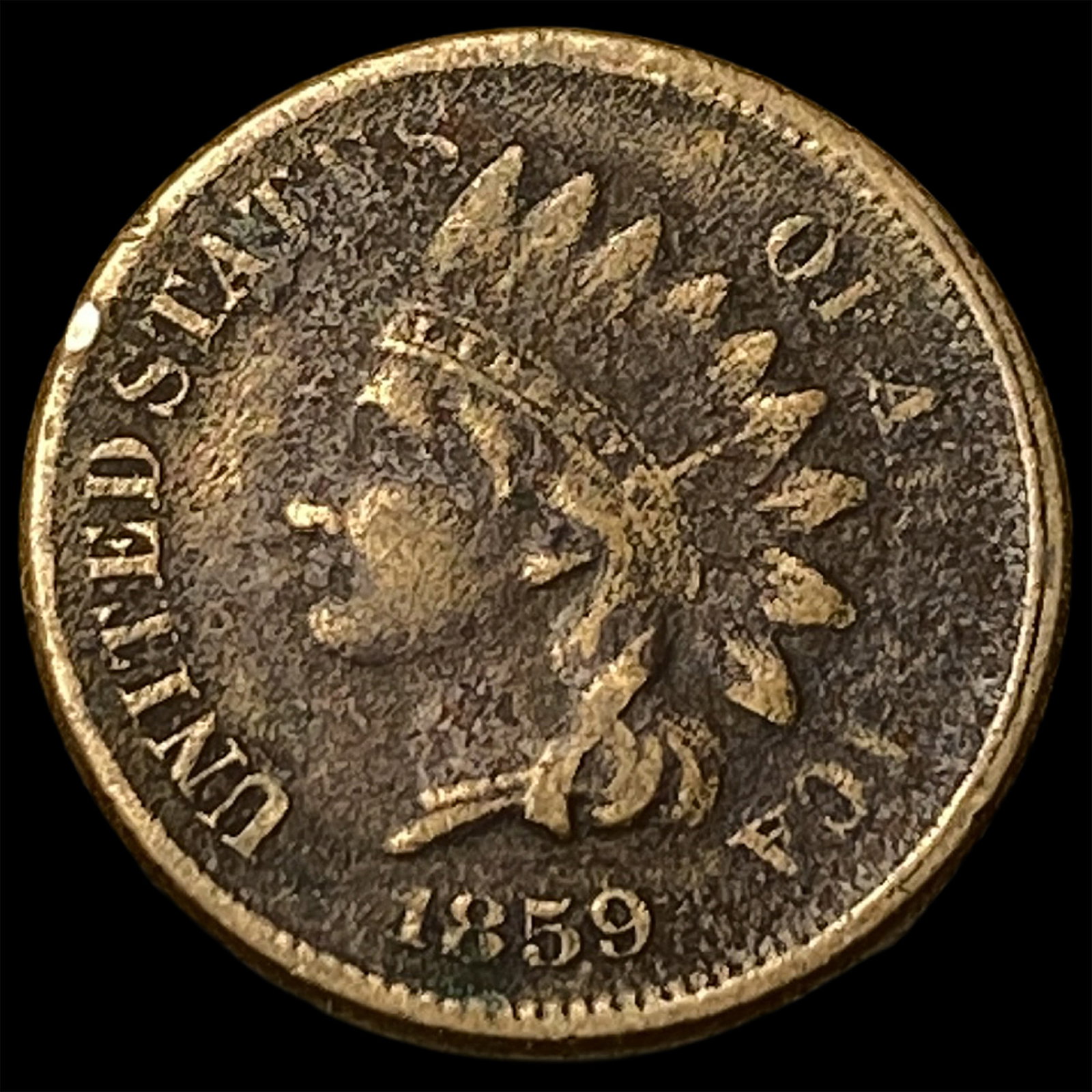1859 Indian Head Cent LIGHTLY CIRCULATED: 1859 Indian Head Cent LIGHTLY CIRCULATED