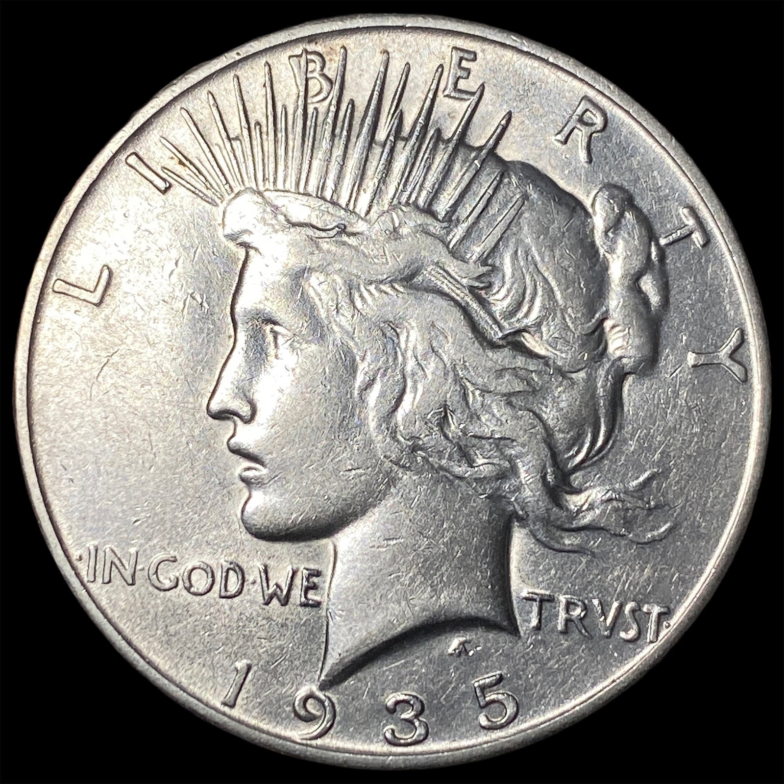1935-S Silver Peace Dollar CLOSELY UNCIRCULATED: 1935-S Silver Peace Dollar CLOSELY UNCIRCULATED