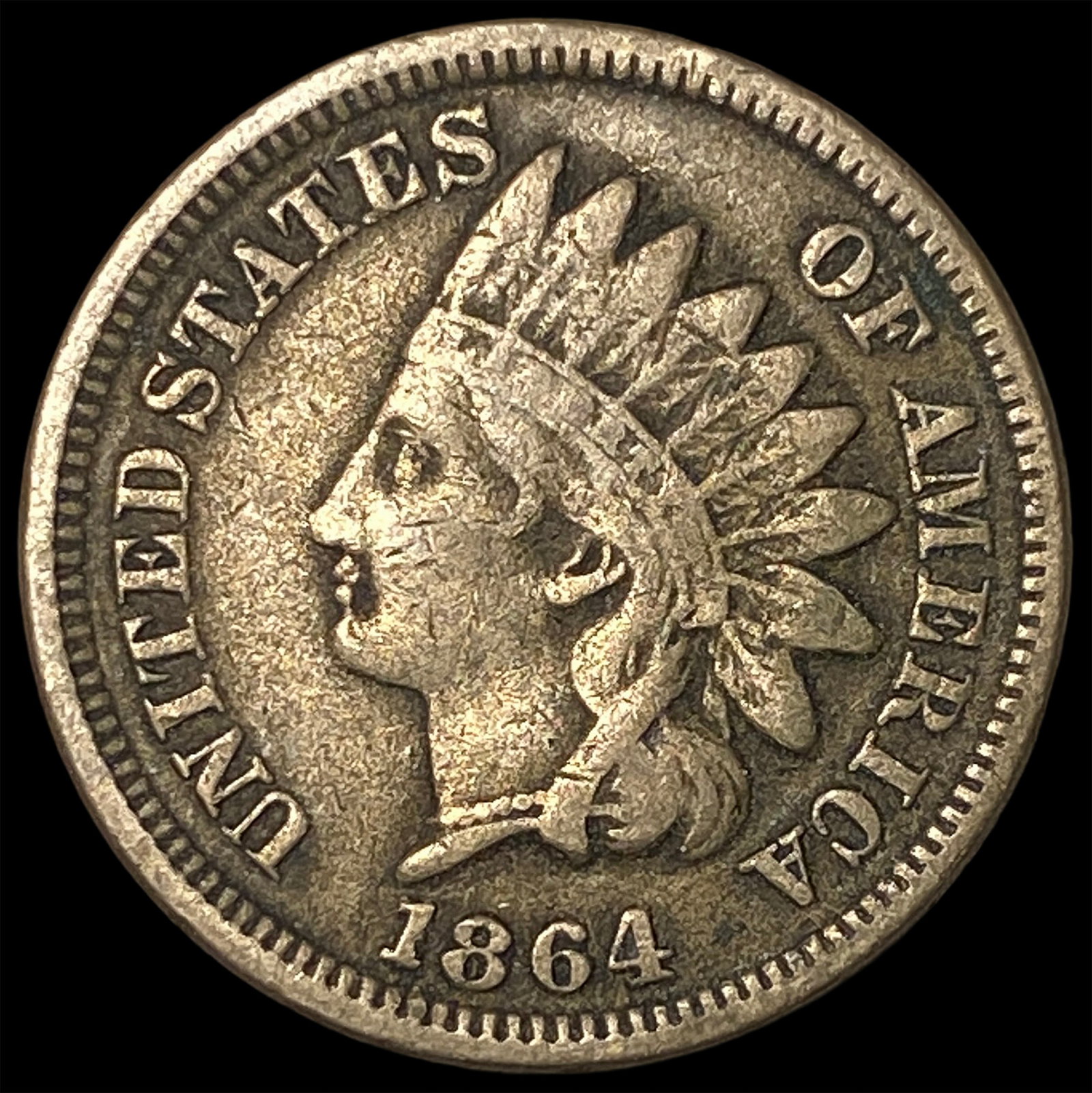 1864 Indian Head Cent LIGHTLY CIRCULATED: 1864 Indian Head Cent LIGHTLY CIRCULATED