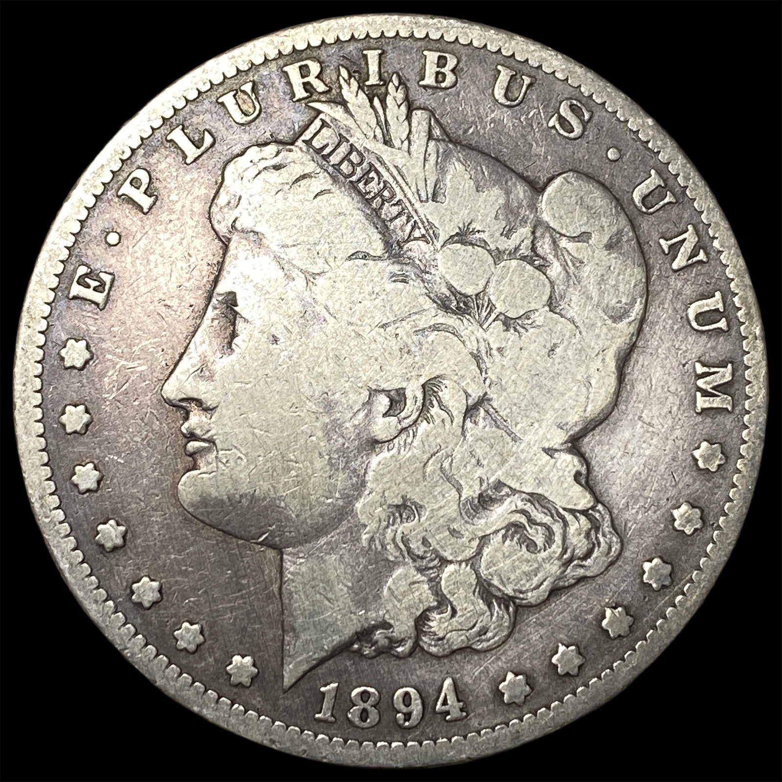 1894-S Silver Morgan Dollar NICELY CIRCULATED: 1894-S Silver Morgan Dollar NICELY CIRCULATED
