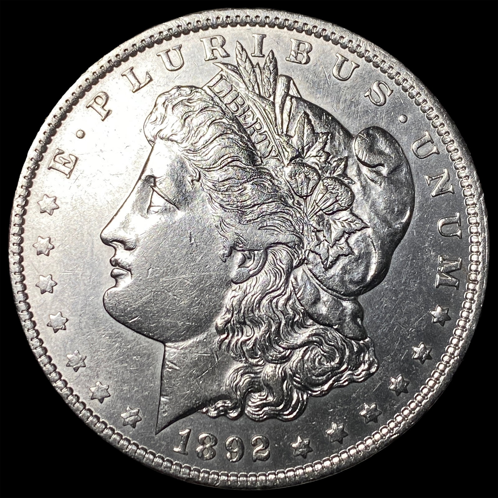 1892 Morgan Silver Dollar UNCIRCULATED: 1892 Morgan Silver Dollar UNCIRCULATED