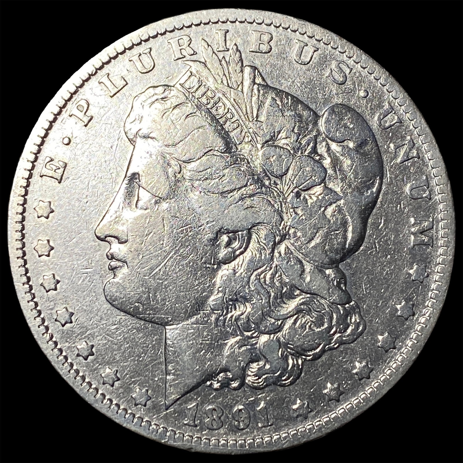 1891-O Silver Morgan Dollar LIGHTLY CIRCULATED