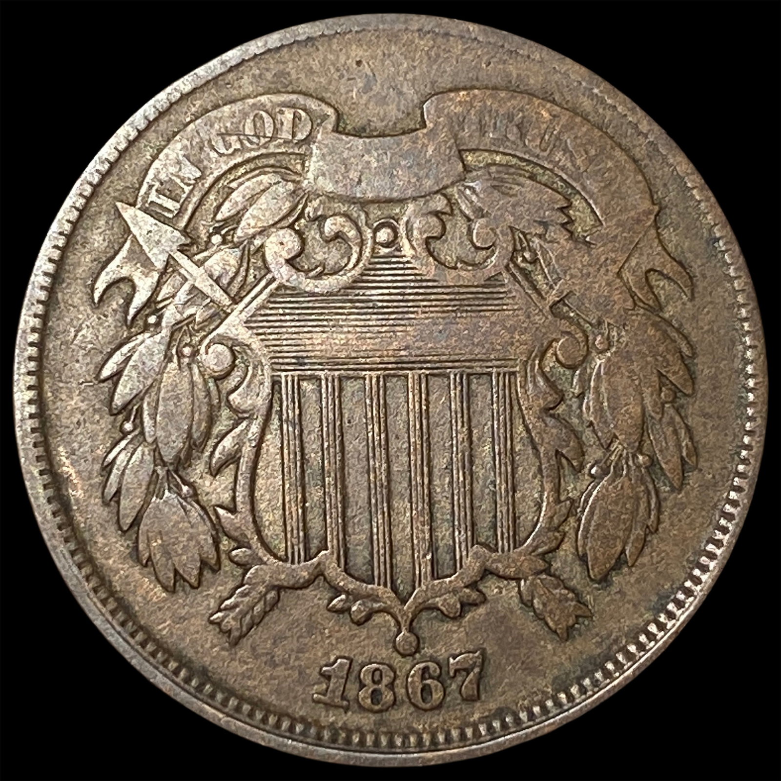 1867 Two-Cent Piece UNCIRCULATED: 1867 Two-Cent Piece UNCIRCULATED