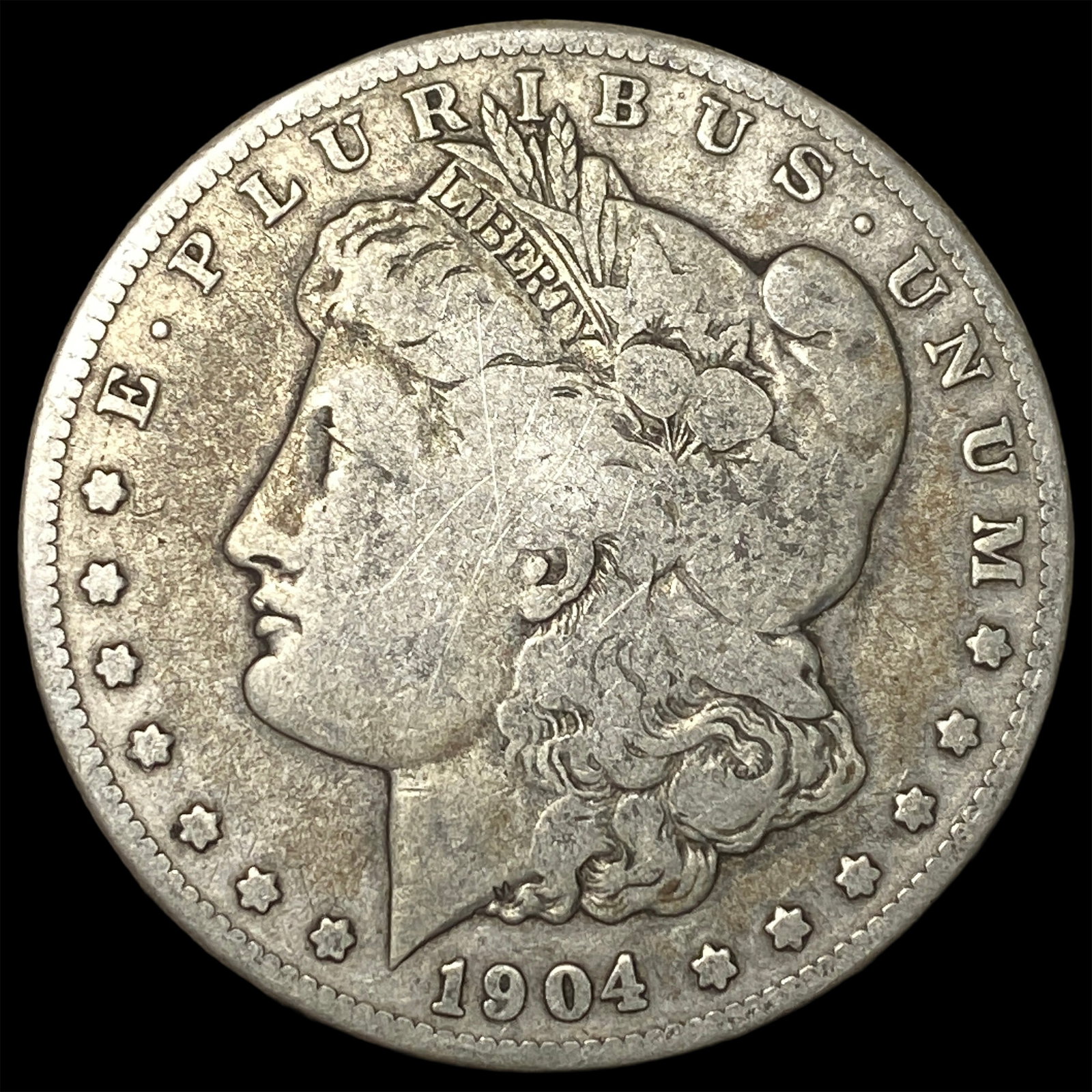 1904-S Silver Morgan Dollar NICELY CIRCULATED: 1904-S Silver Morgan Dollar NICELY CIRCULATED