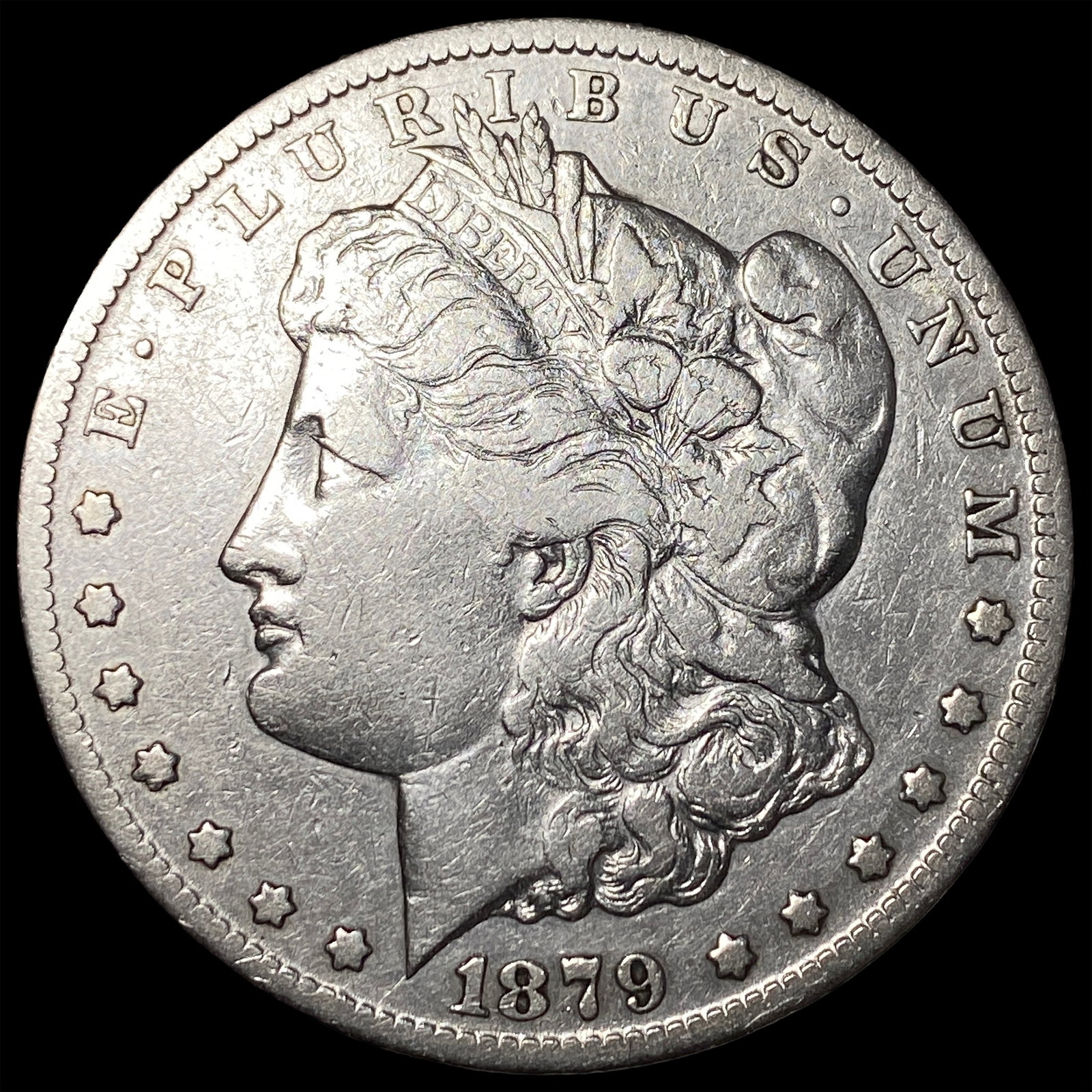 1879-CC Silver Morgan Dollar NEARLY UNCIRCULATED: 1879-CC Silver Morgan Dollar NEARLY UNCIRCULATED