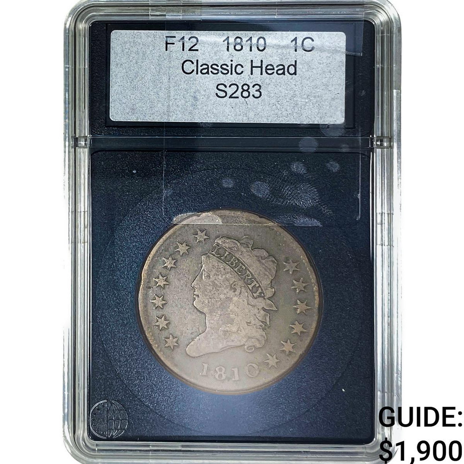 1810 Classic Head Large Cent F12: 1810 Classic Head Large Cent F12