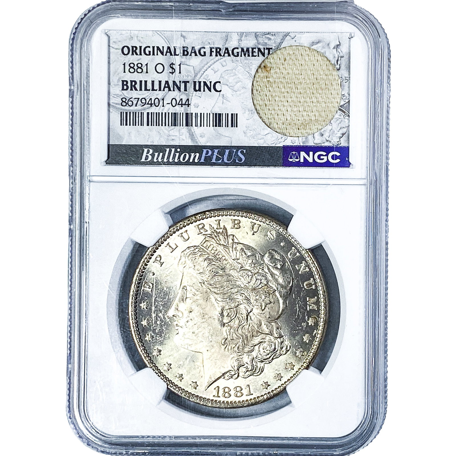 1881-O Morgan Silver Dollar NGC BU: 1881-O Morgan Silver Dollar NGC BU