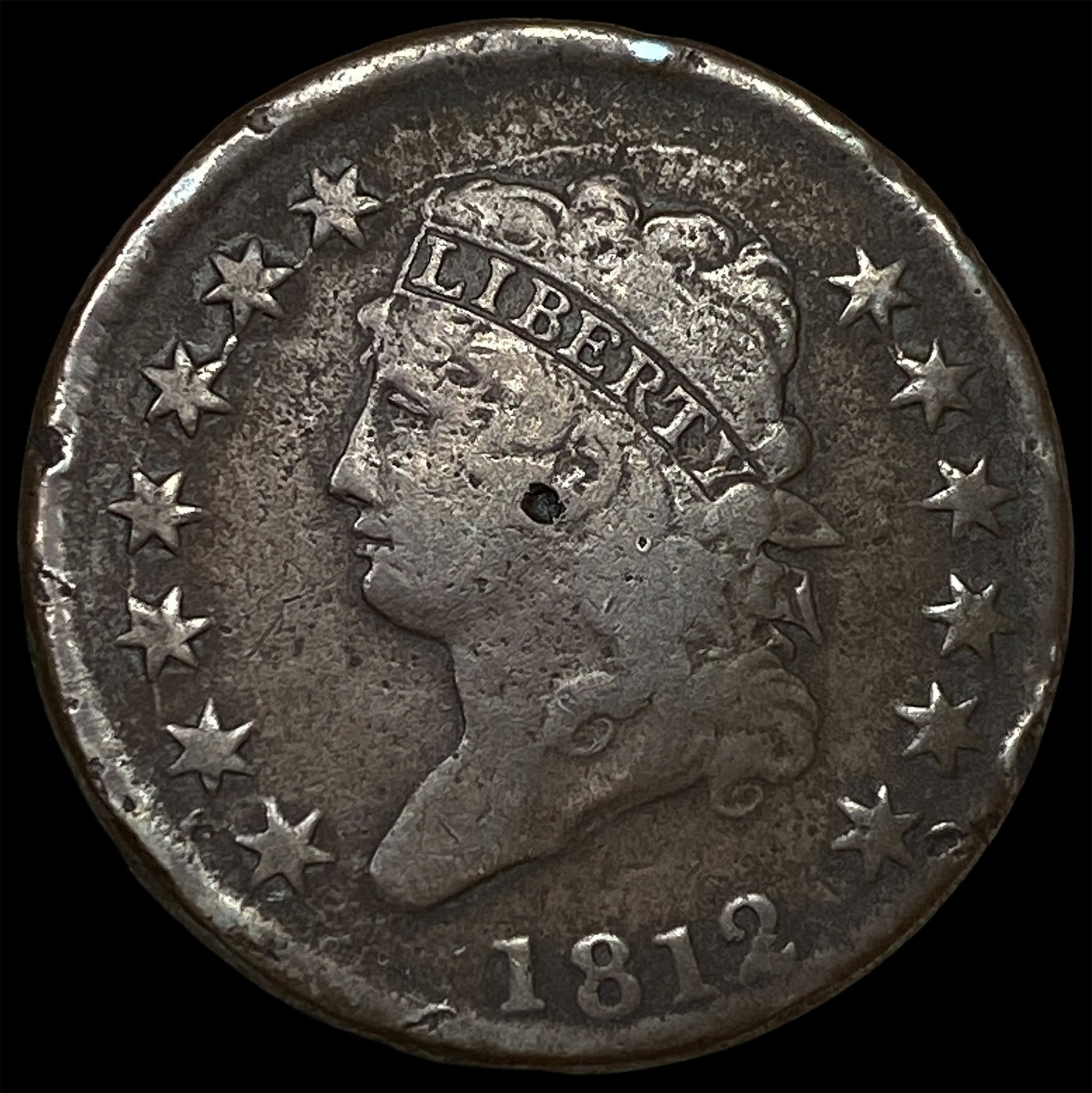 1812 Classic Head Large Cent LIGHTLY CIRCULATED: 1812 Classic Head Large Cent LIGHTLY CIRCULATED