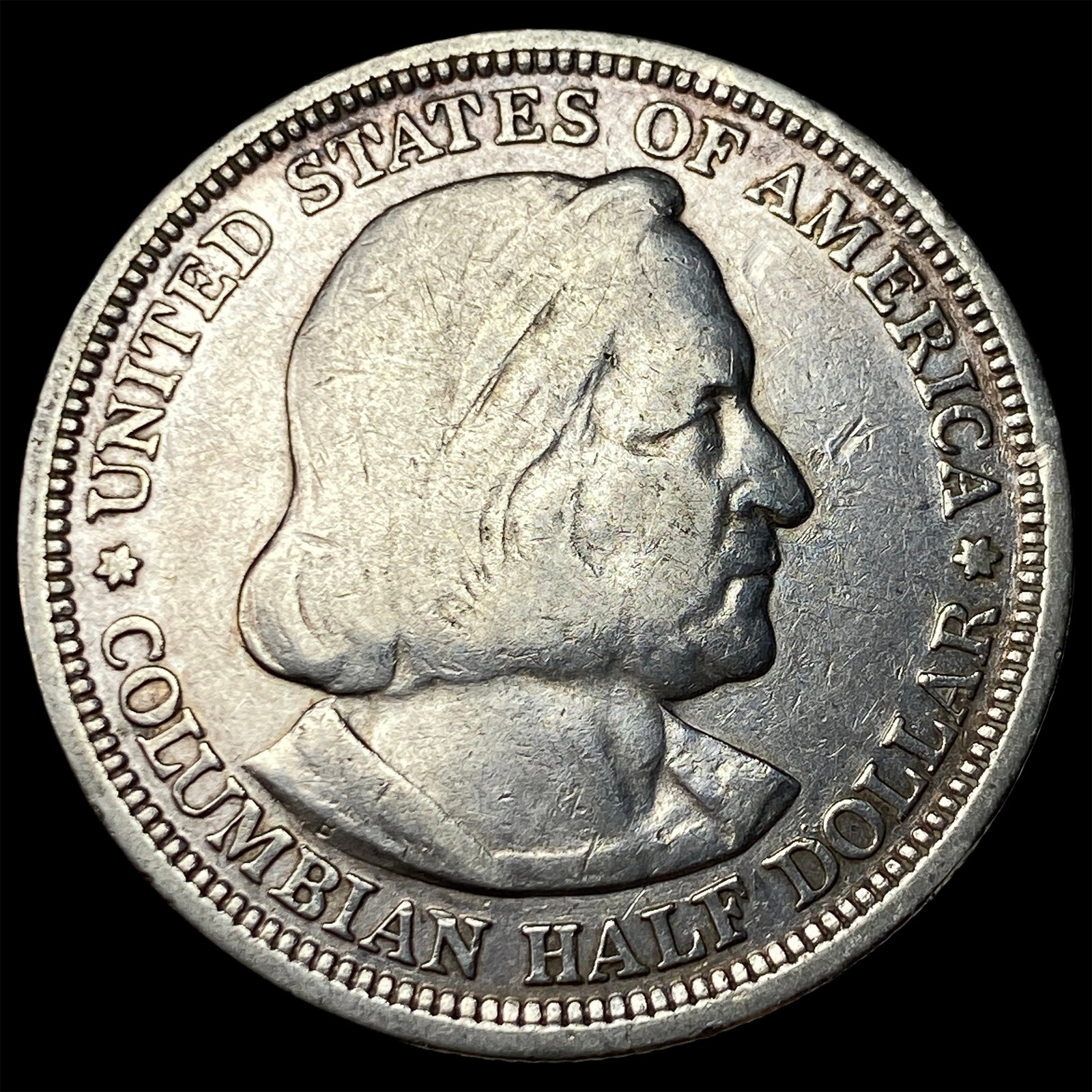 1893 Silver Columbian Expo Half Dollar CLOSELY UNCIRCULATED: 1893 Silver Columbian Expo Half Dollar CLOSELY UNCIRCULATED