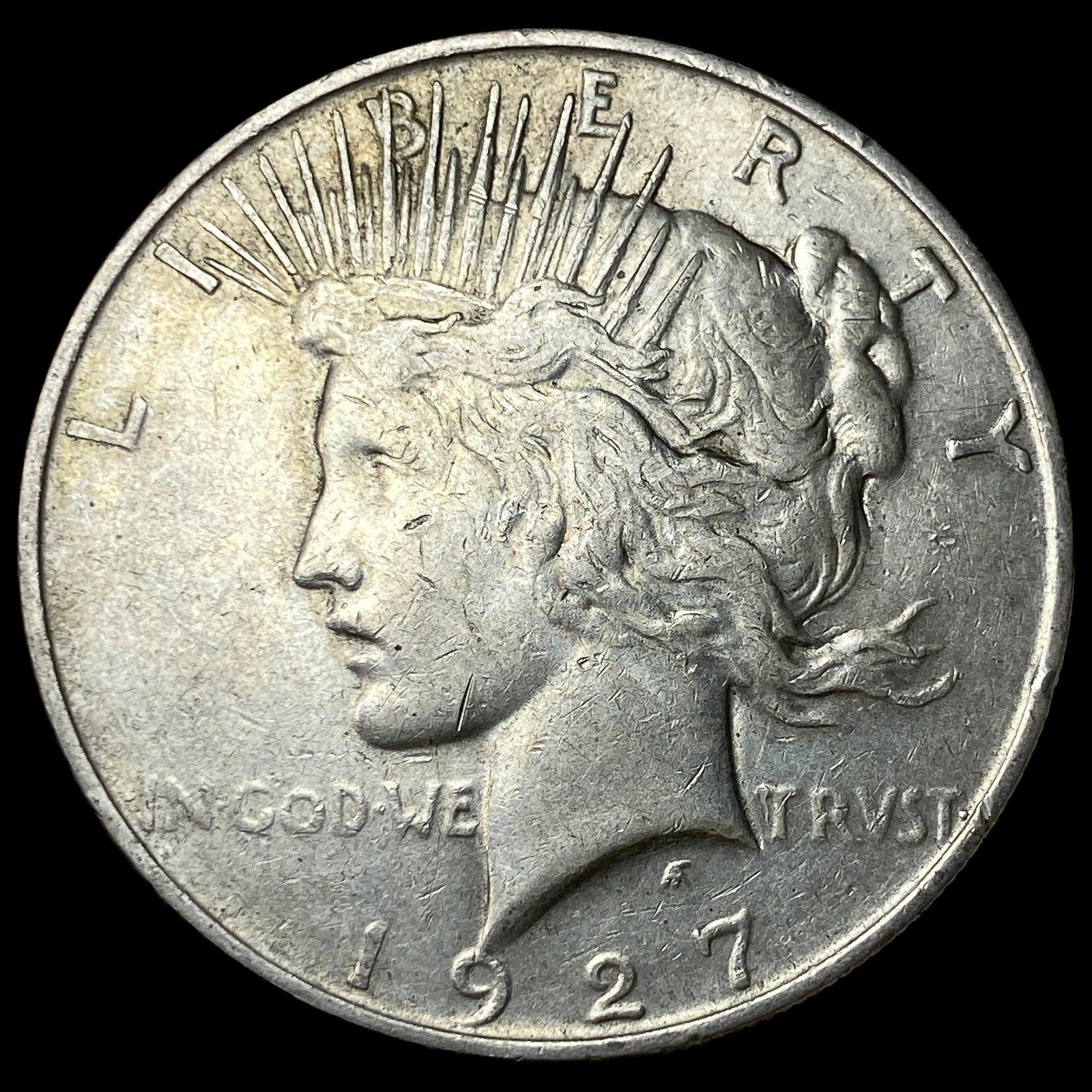 1927-D Peace Silver Dollar CLOSELY UNCIRCULATED: 1927-D Peace Silver Dollar CLOSELY UNCIRCULATED