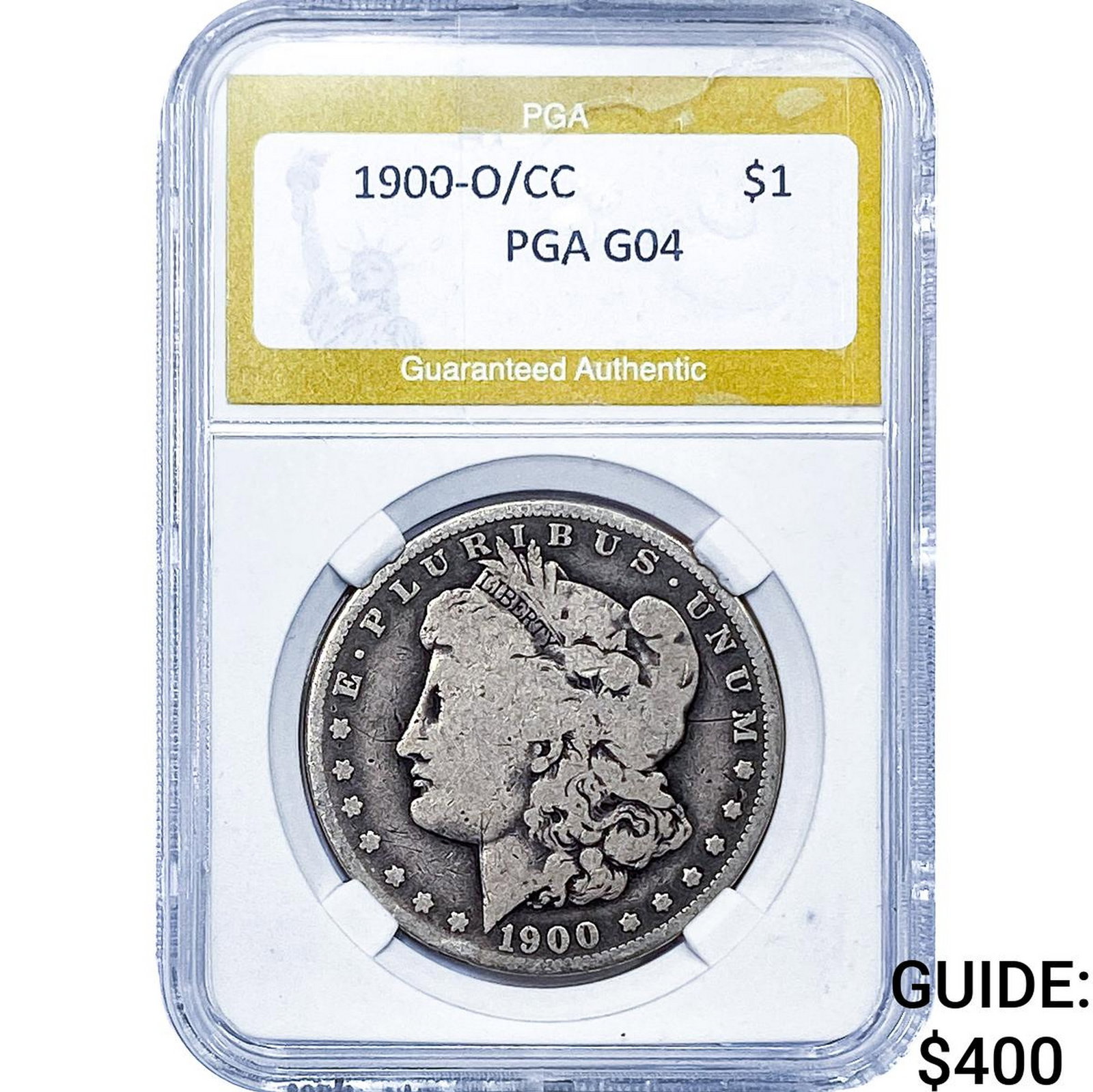 1900-O/CC Morgan Silver Dollar PGA G4: 1900-O/CC Morgan Silver Dollar PGA G4