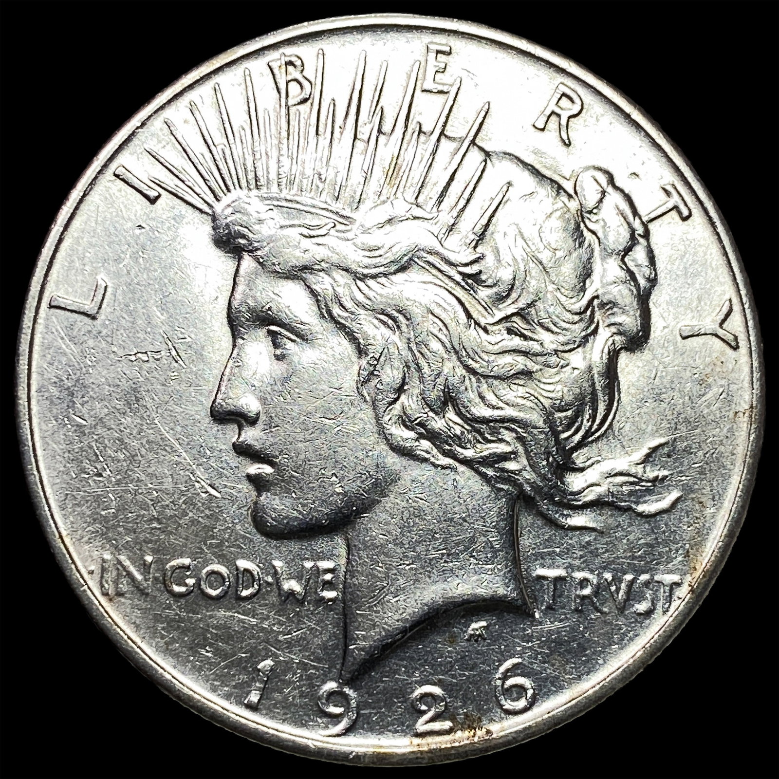 1926-D Peace Silver Dollar CHOICE AU: 1926-D Peace Silver Dollar CHOICE AU