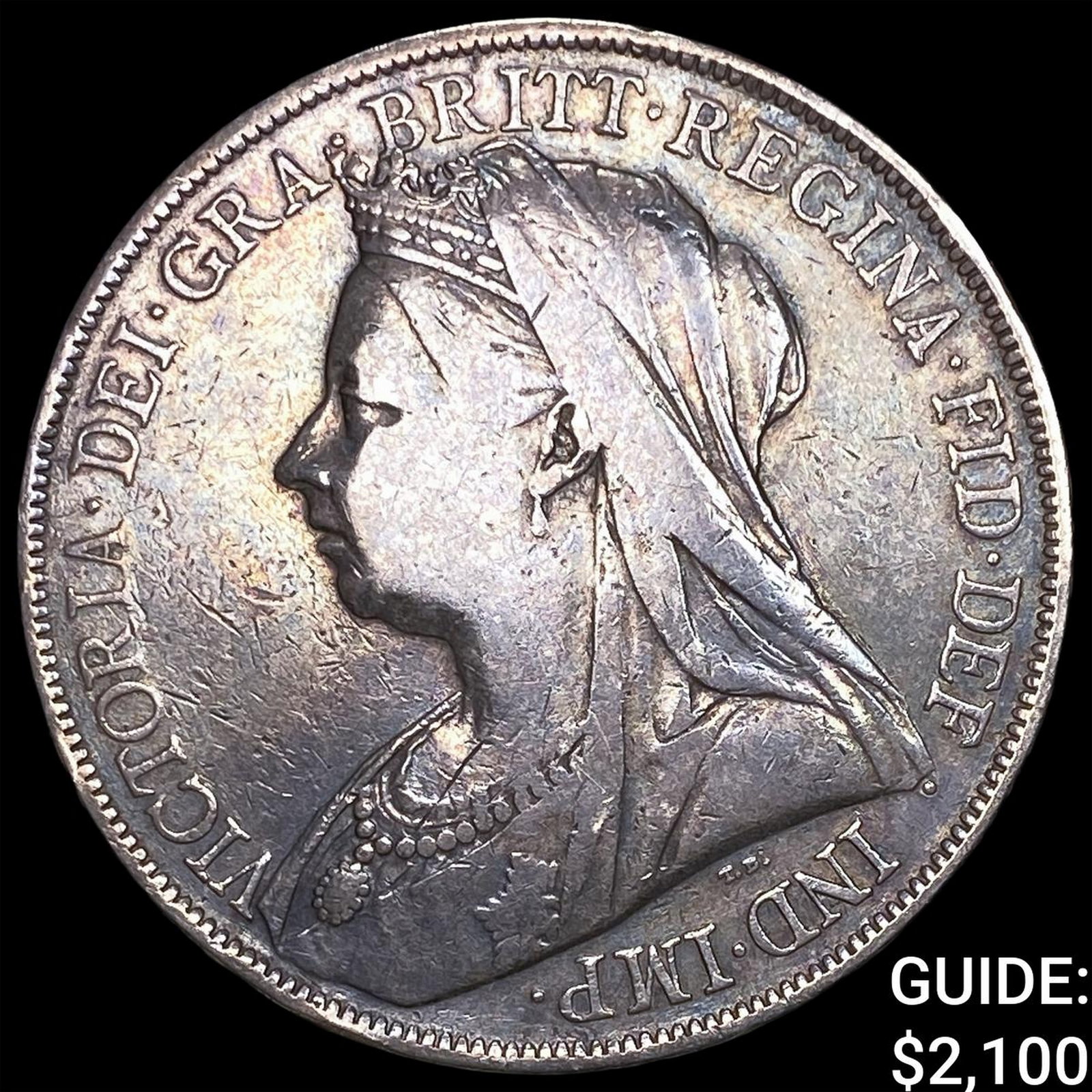 1900 Great Britain Silver 1 Crown KM 783: 1900 Great Britain Silver 1 Crown KM 783