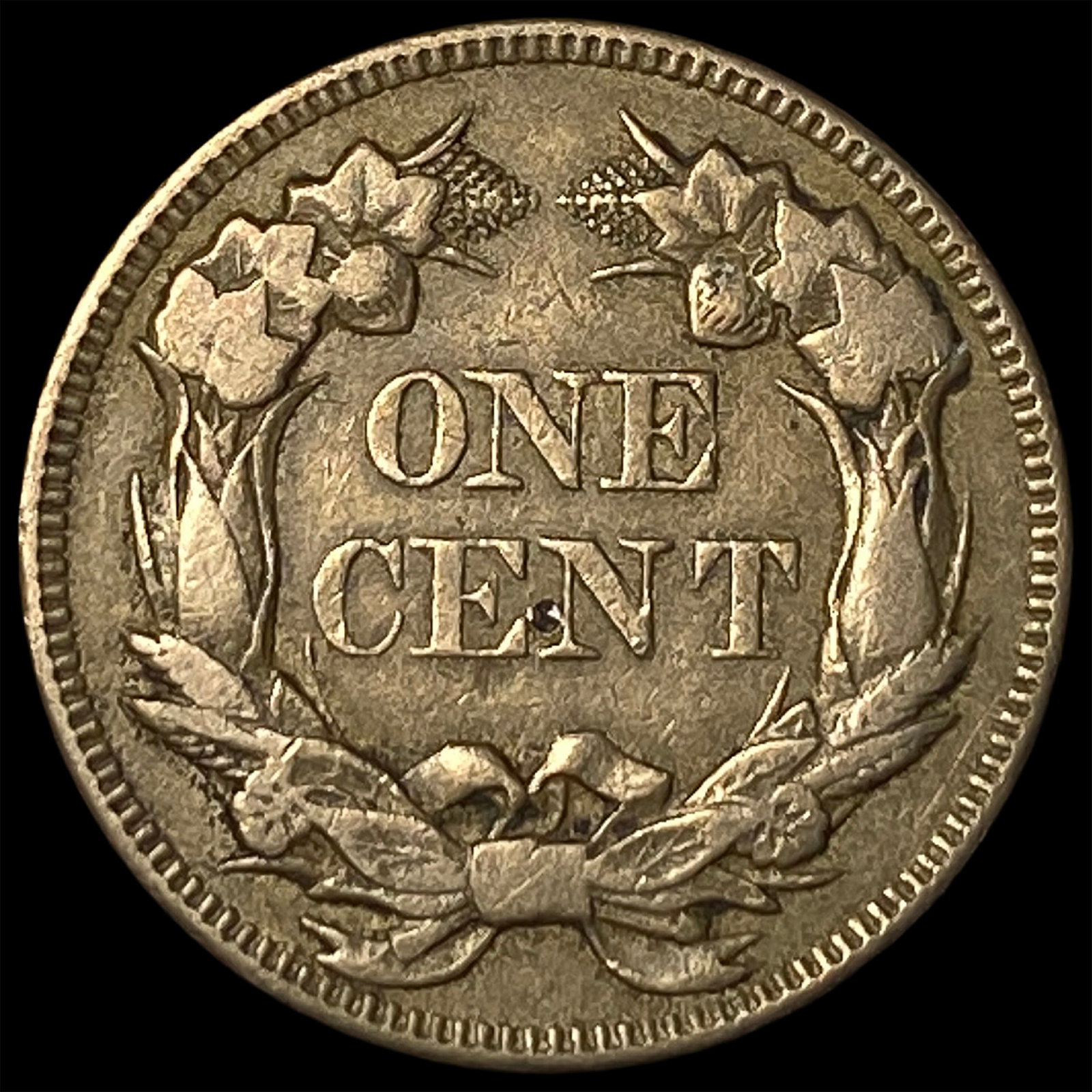 1857 Flying Eagle Cent ABOUT UNCIRCULATED - 2