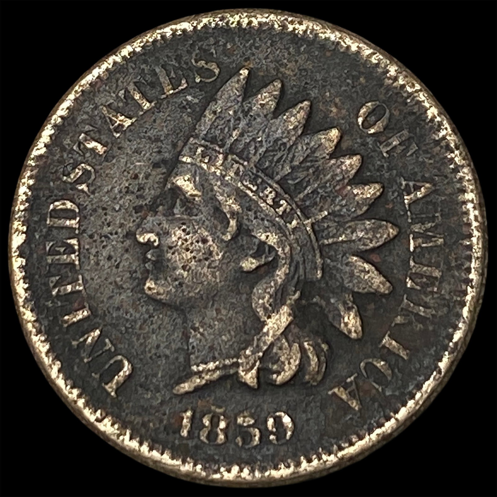 1859 Indian Head Cent HIGH GRADE: 1859 Indian Head Cent HIGH GRADE