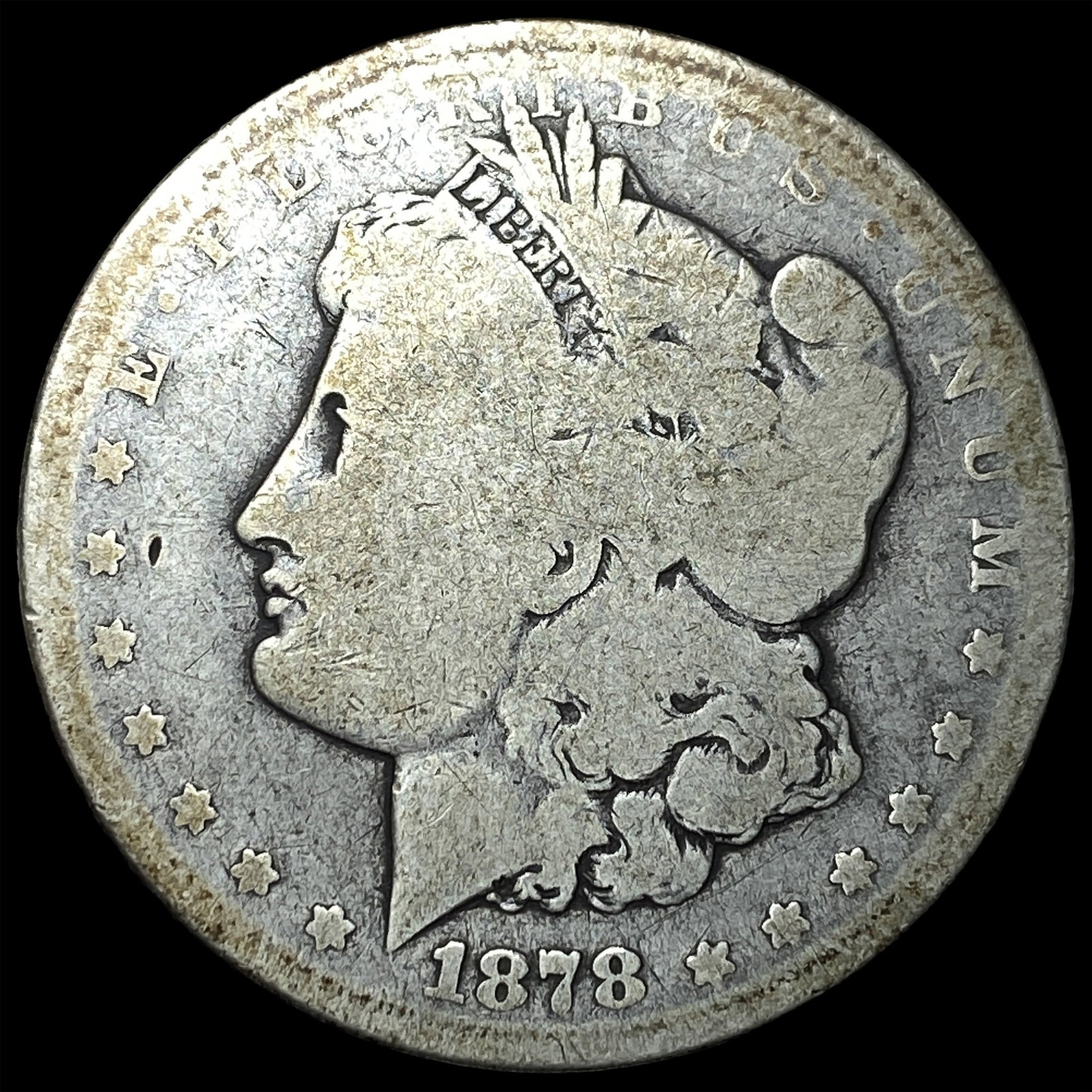 1878-CC Morgan Silver Dollar NICELY CIRCULATED: 1878-CC Morgan Silver Dollar NICELY CIRCULATED